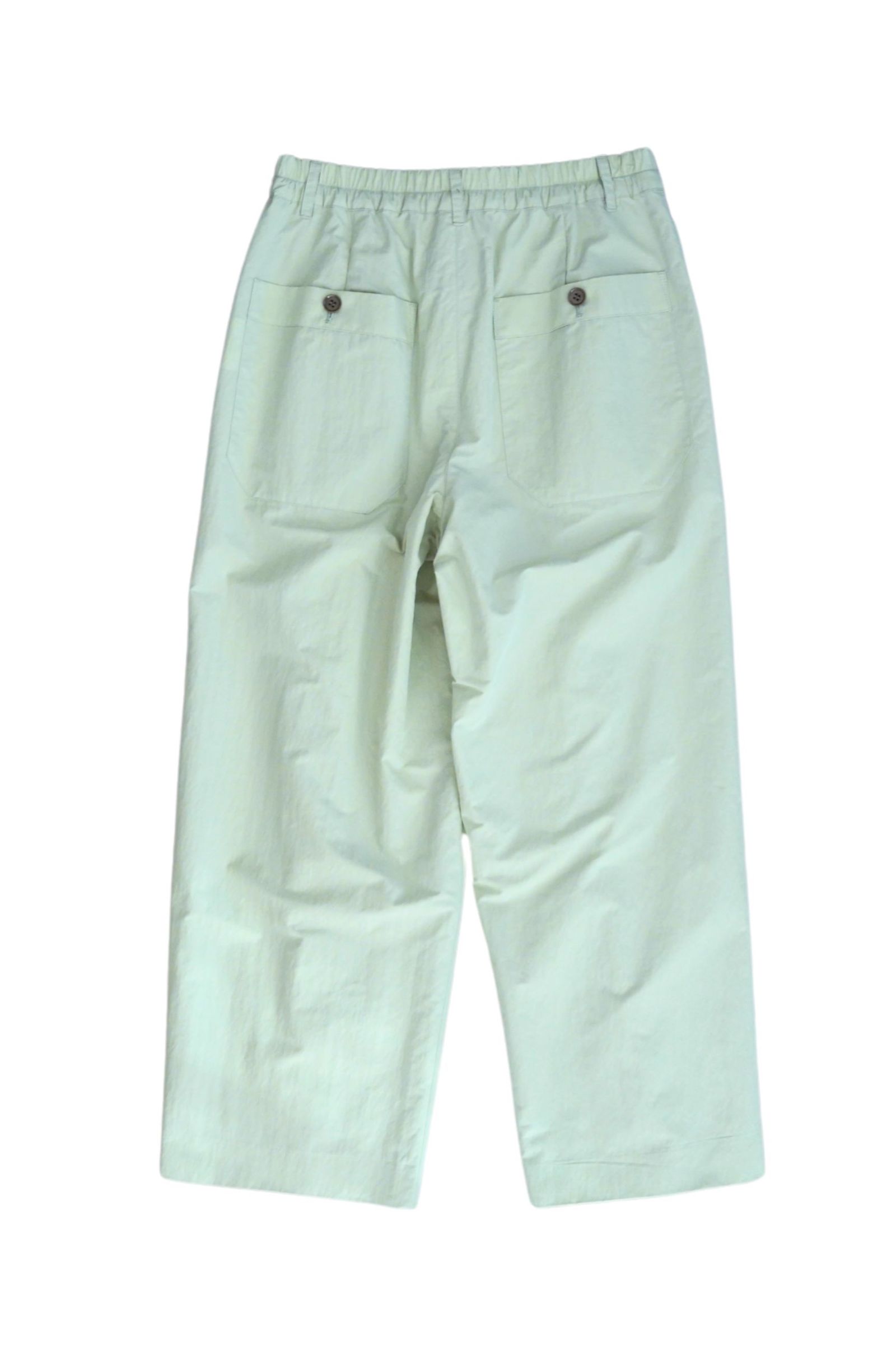VOAAOV - SUPIMA COTTON x NYLON TYPEWRITER Easy Wide Pants