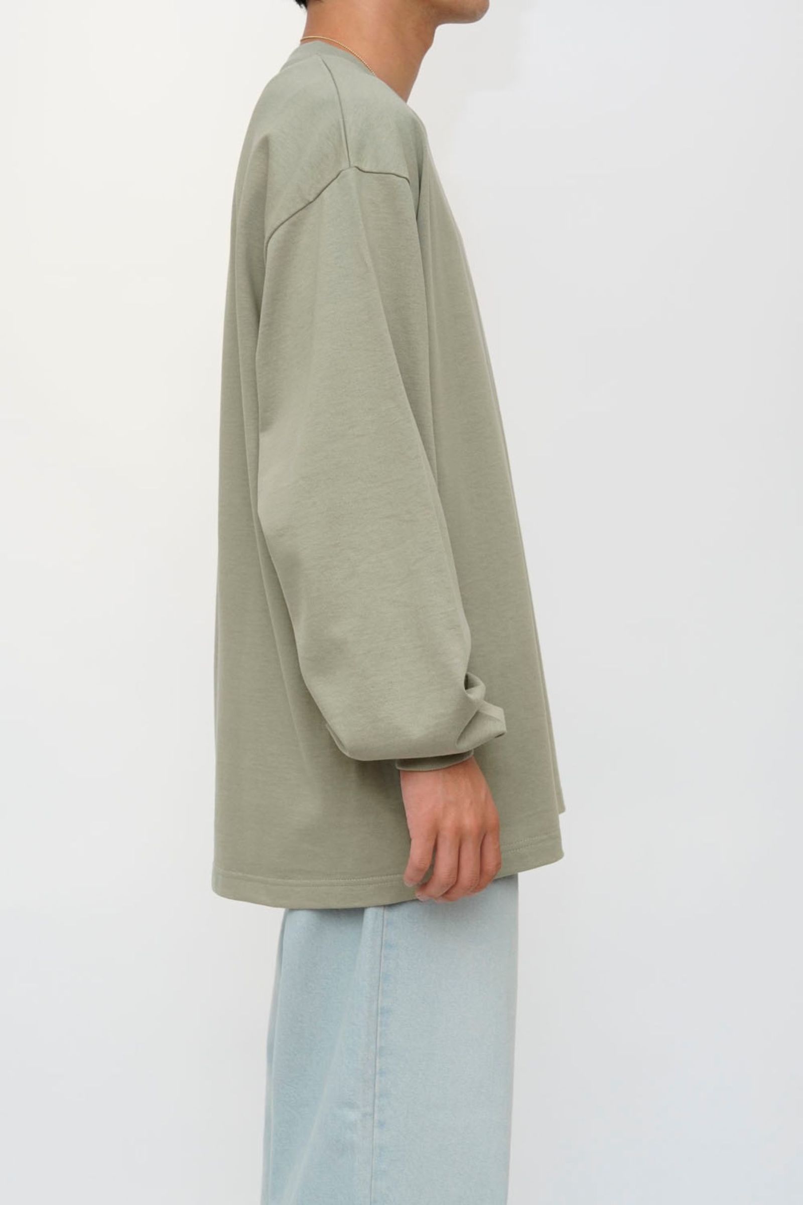 L/S T-SHIRT/LIGHT KHAKI