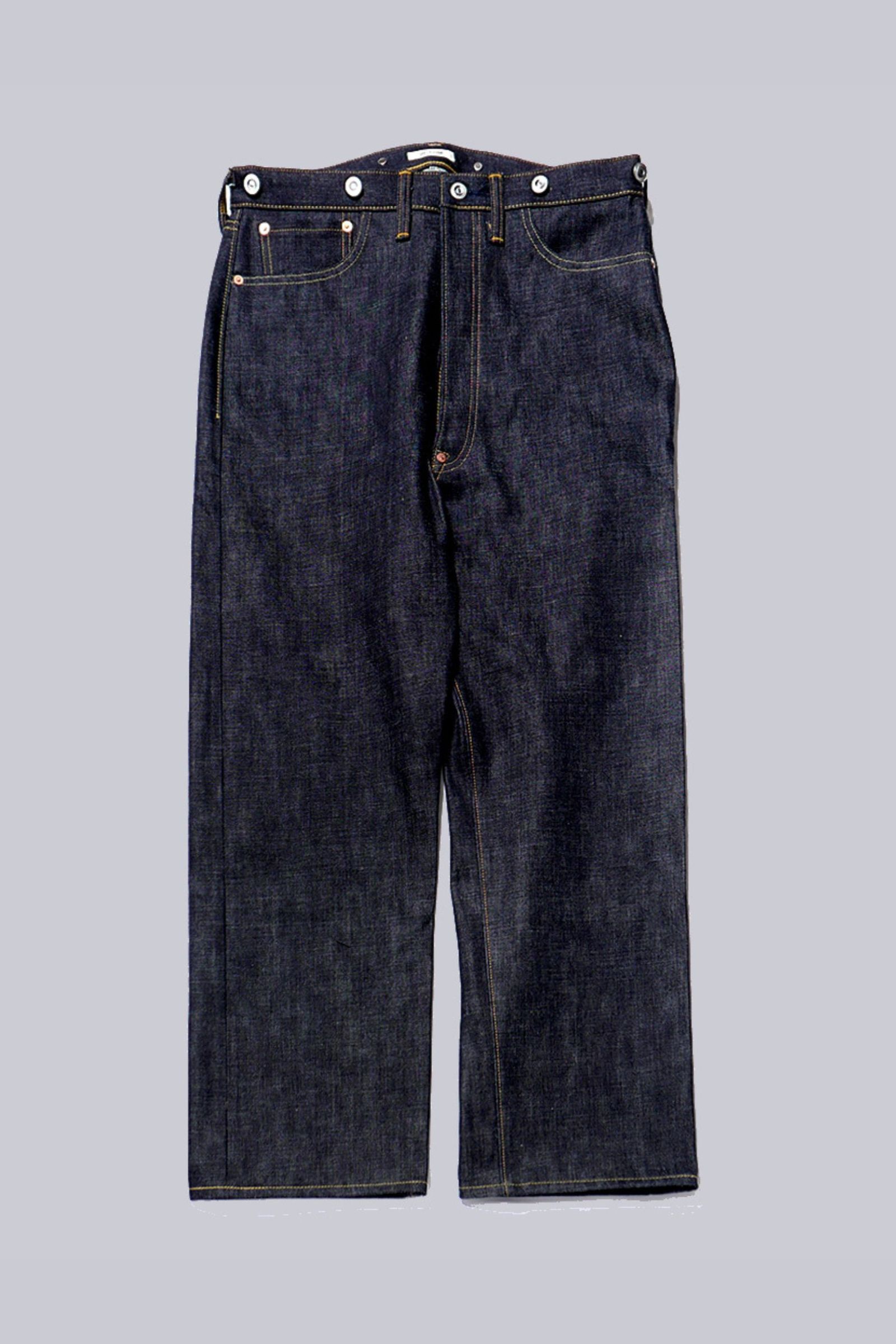 "RIGID"NATURAL INDIGO SHUTTLE DENIM SINGLE NEEDLE 201 No2 JEANS | NAVY | デニムパンツ