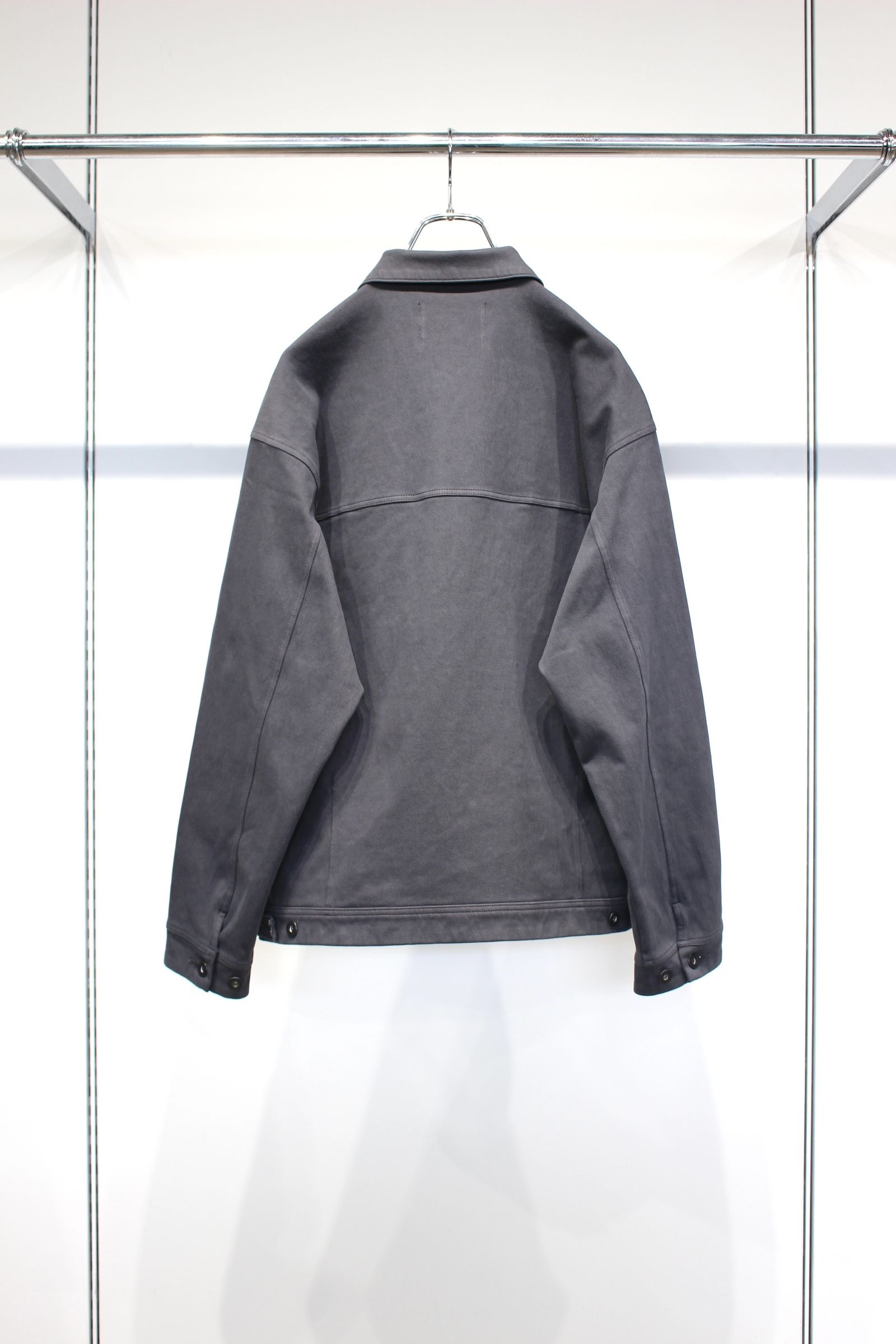 DENIM TRUCKER JACKET -slate gray- | SLATE GRAY | ニットデニム