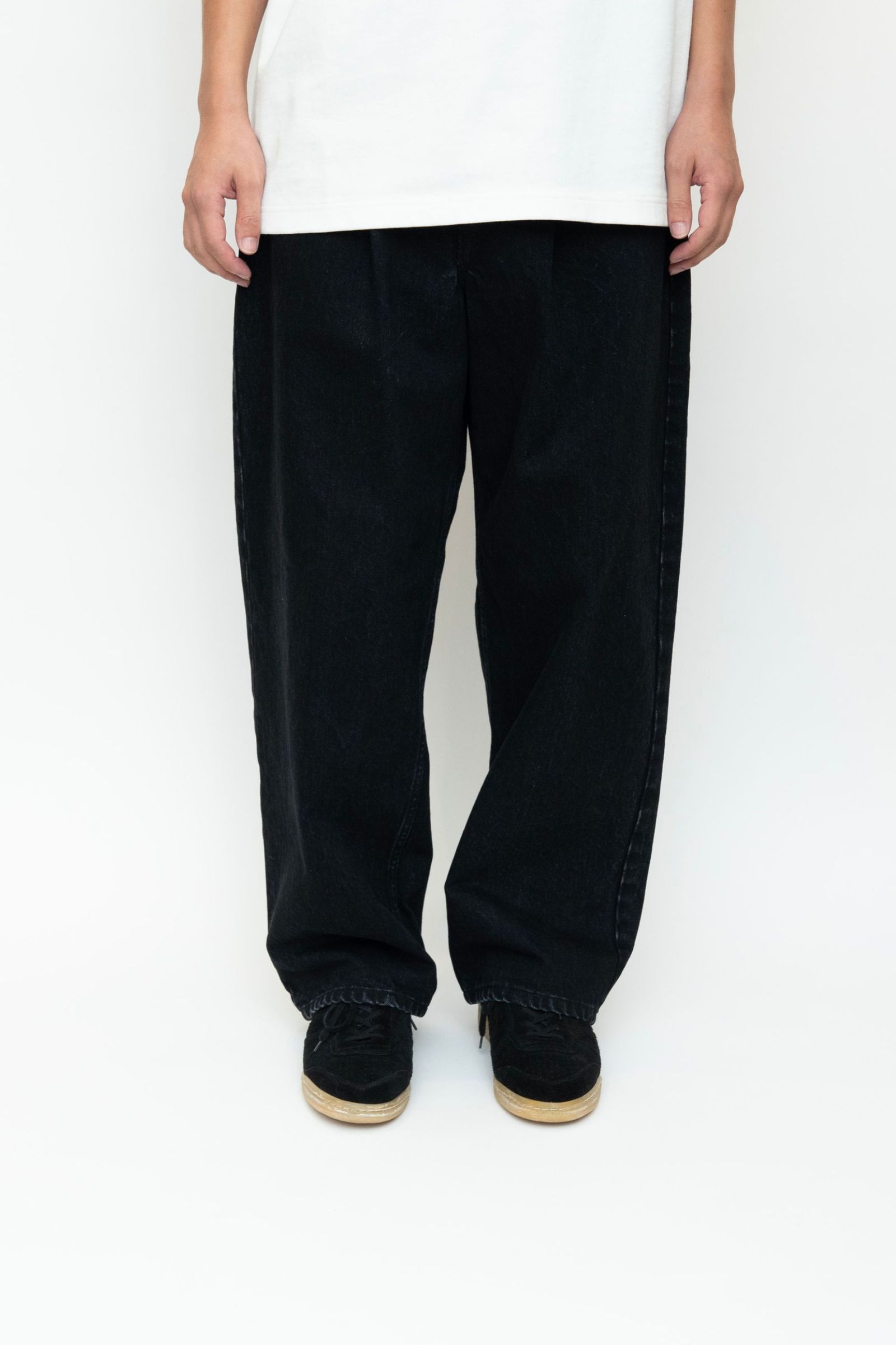 1TUCK BAGGY DENIM BIO | BLACK | デニム
