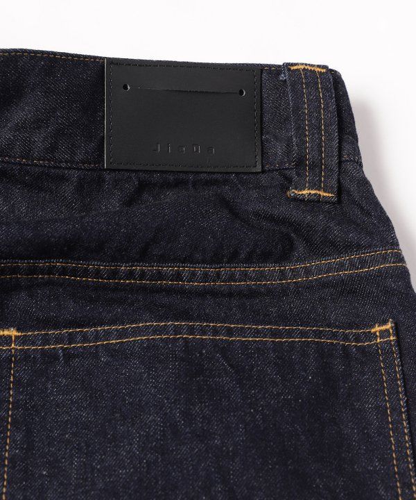 WIDE ONE TUCK STRAIGHT DENIM/INDIGO