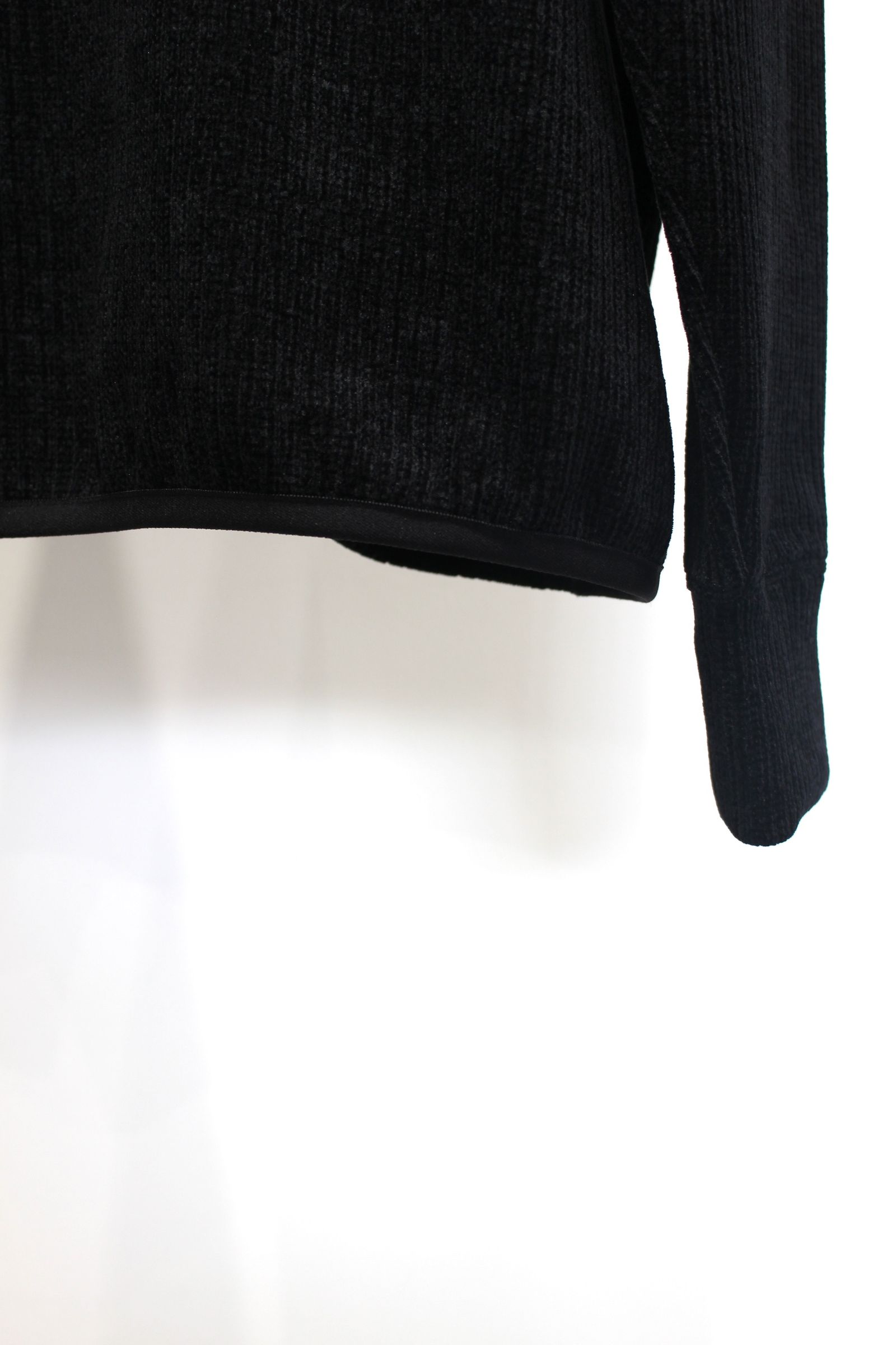 MOLLE YARN STRIPE KNIT P/O CREW-NECK | BLACK | カットソー