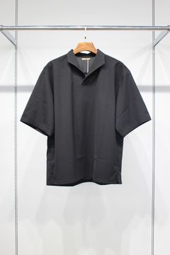SKIPPER SHARI SHIRTS | BLACK | スキッパーシャツ
