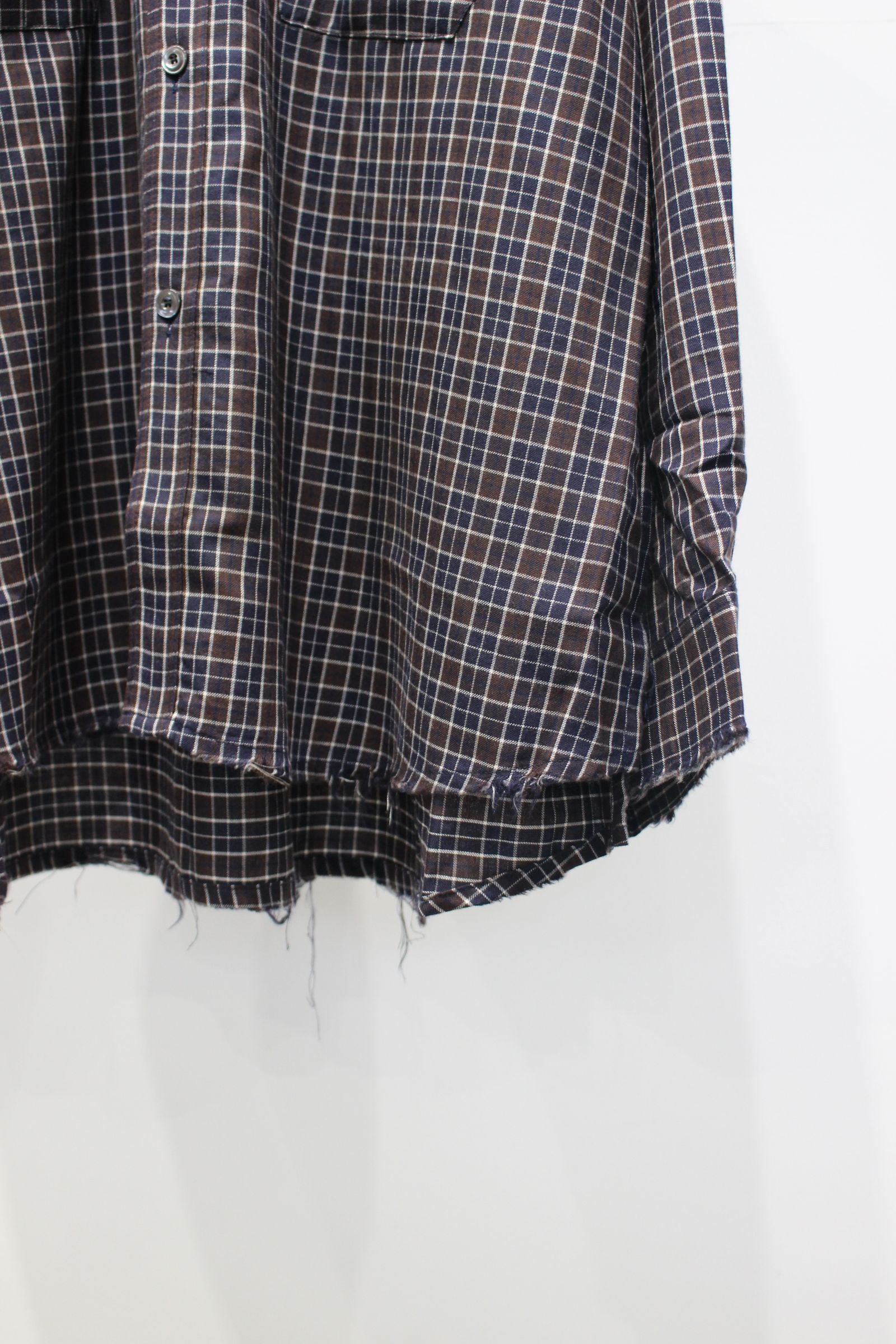 NEL CHECK OVER WORK SHIRT | NAVY | ネルシャツ