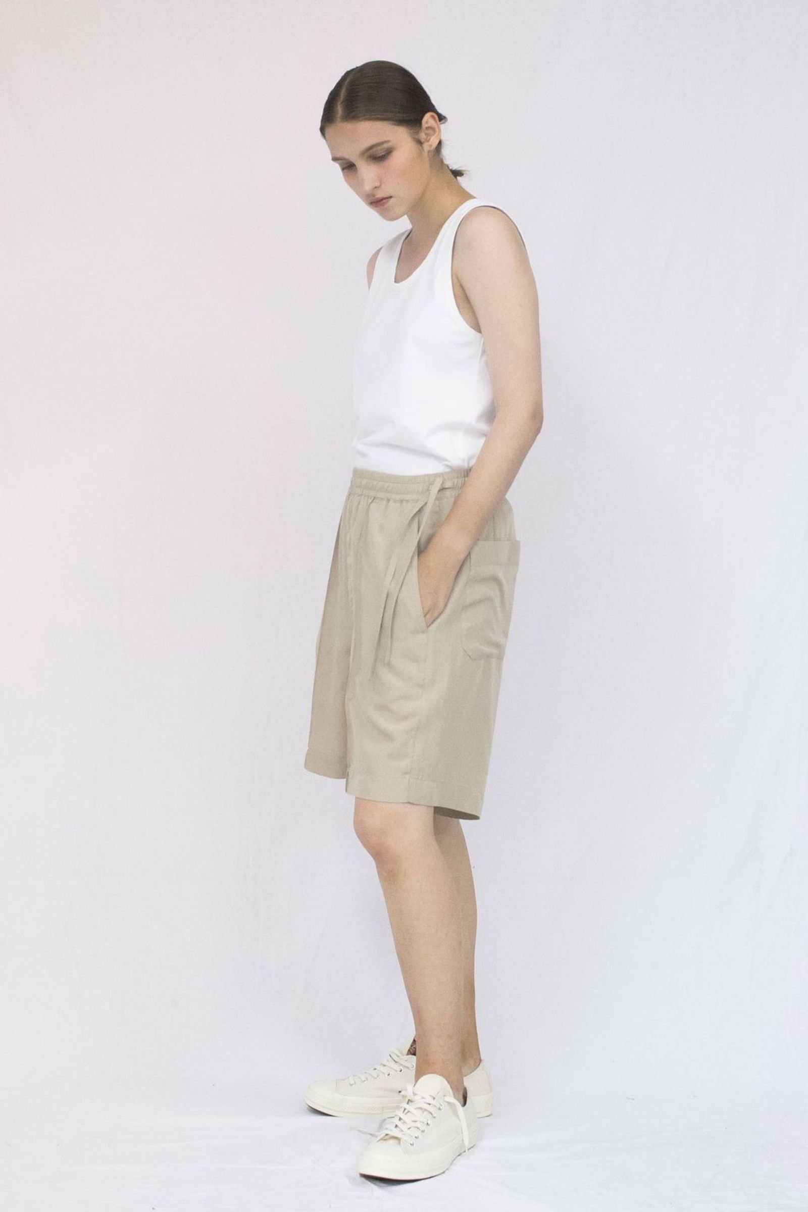 SOFT DRAPE MODAL SHORT Pants/ショートパンツ