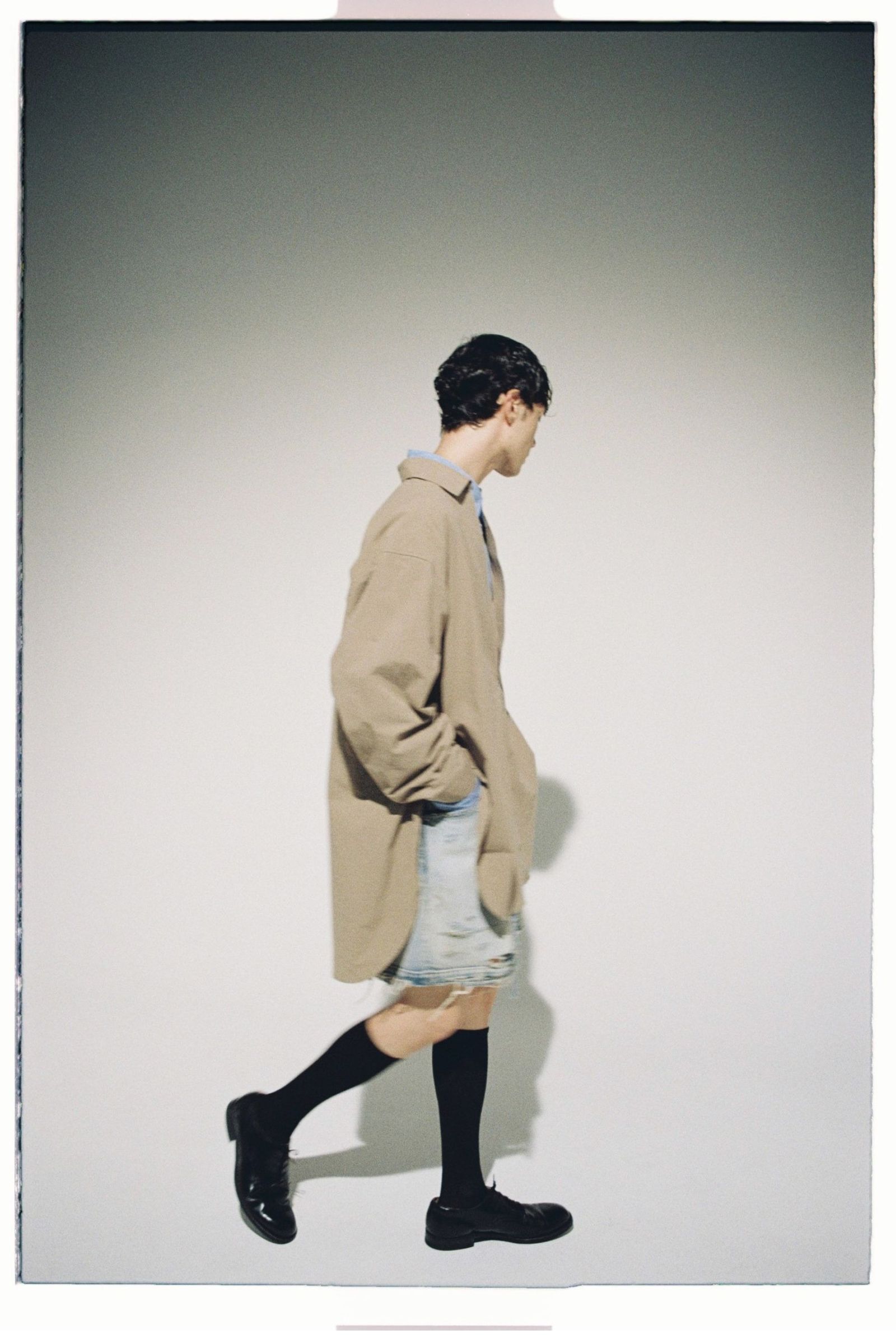 ANCELLM - SKIPPER LONG SHIRT/BEIGE | NapsNote