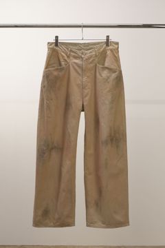 DENIM WIDE SLACKS | SAND | デニムパンツ