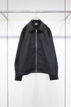 FLANNEL ZIP SHIRT | BLACK | ジップシャツ