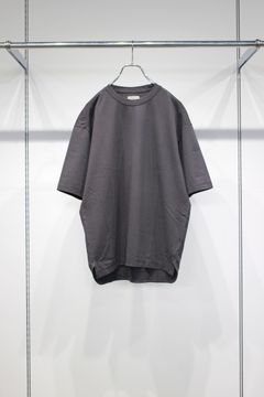 BASIC COTTON CREW-NECK TEE | CHARCOAL | カットソー