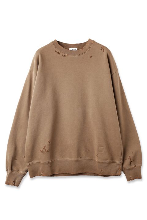 DAMAGE PIGMENT SWEAT CREW | BROWN | スウェット