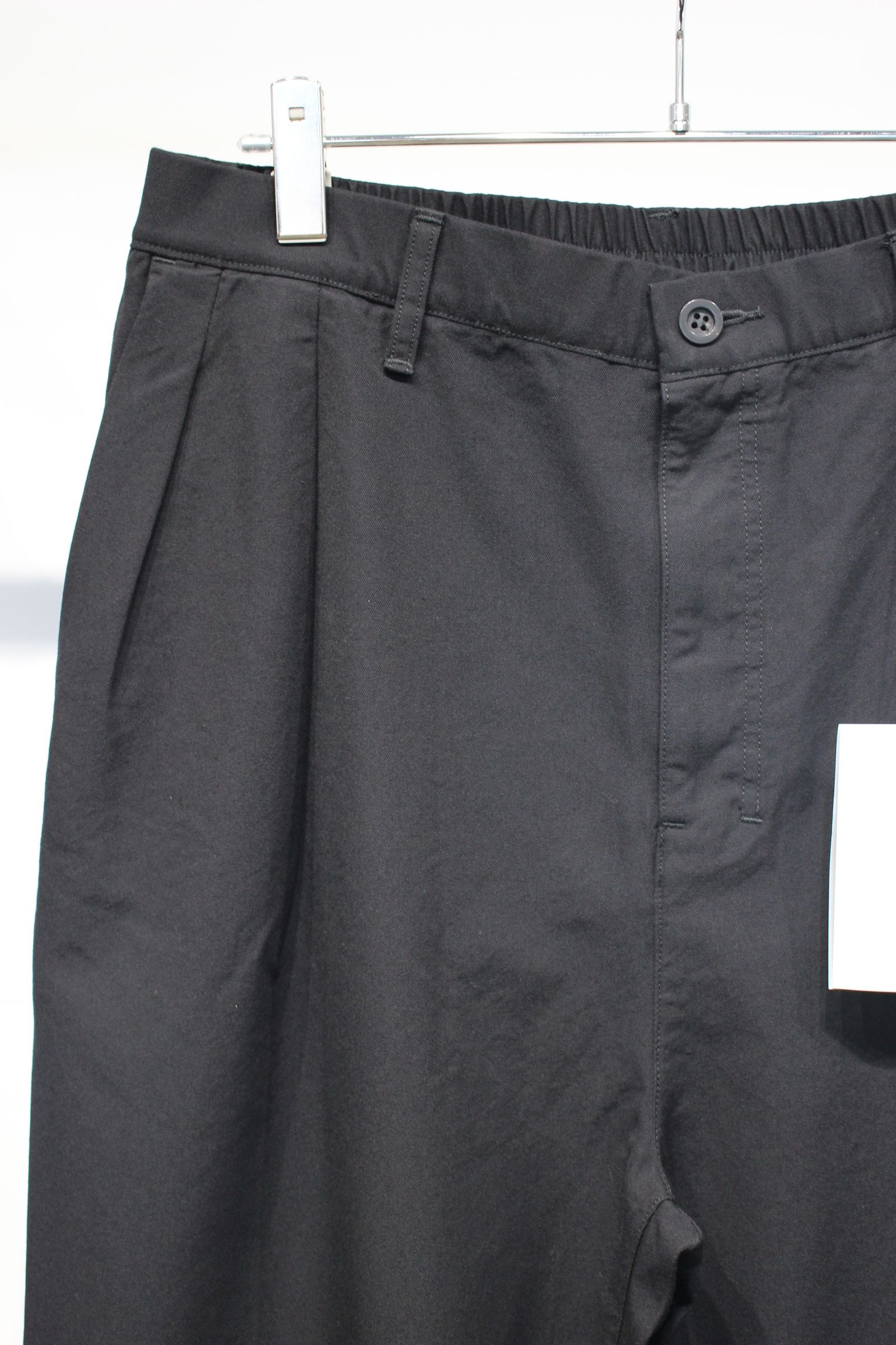 W/C AGING SLACKS | BLACK | スラックス