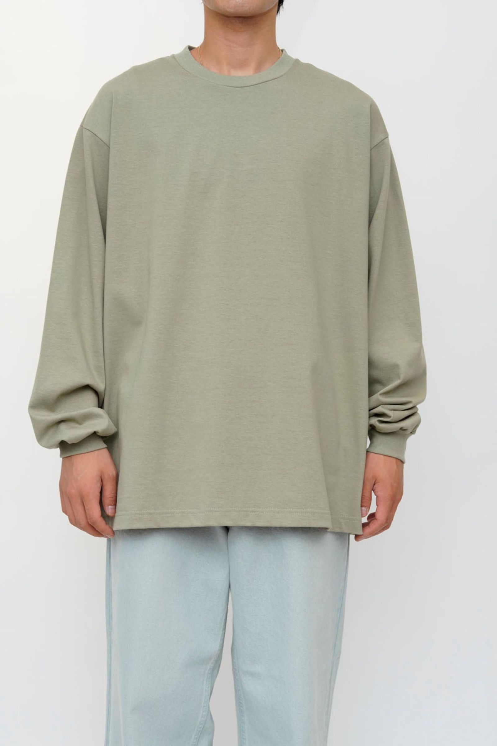 L/S T-SHIRT/LIGHT KHAKI
