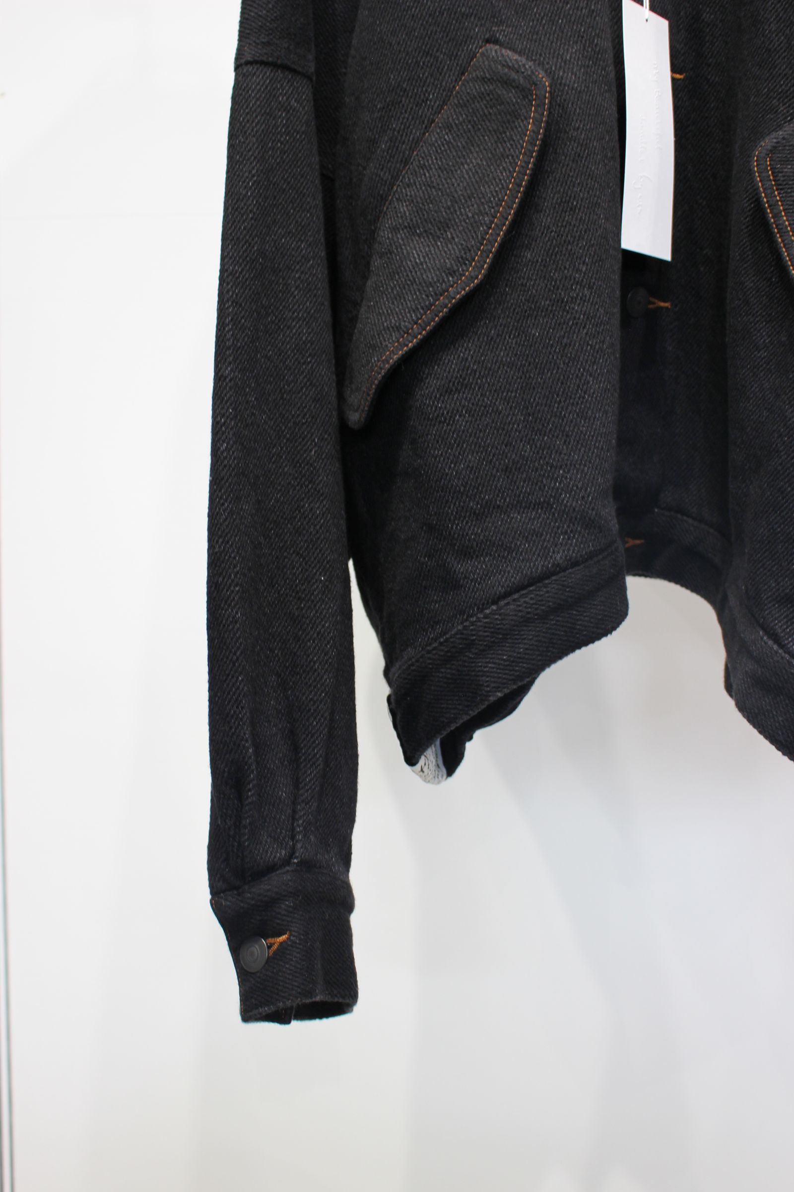 SOFT DENIM WIDE JACKET | BLACK | ソフトデニムジャケット