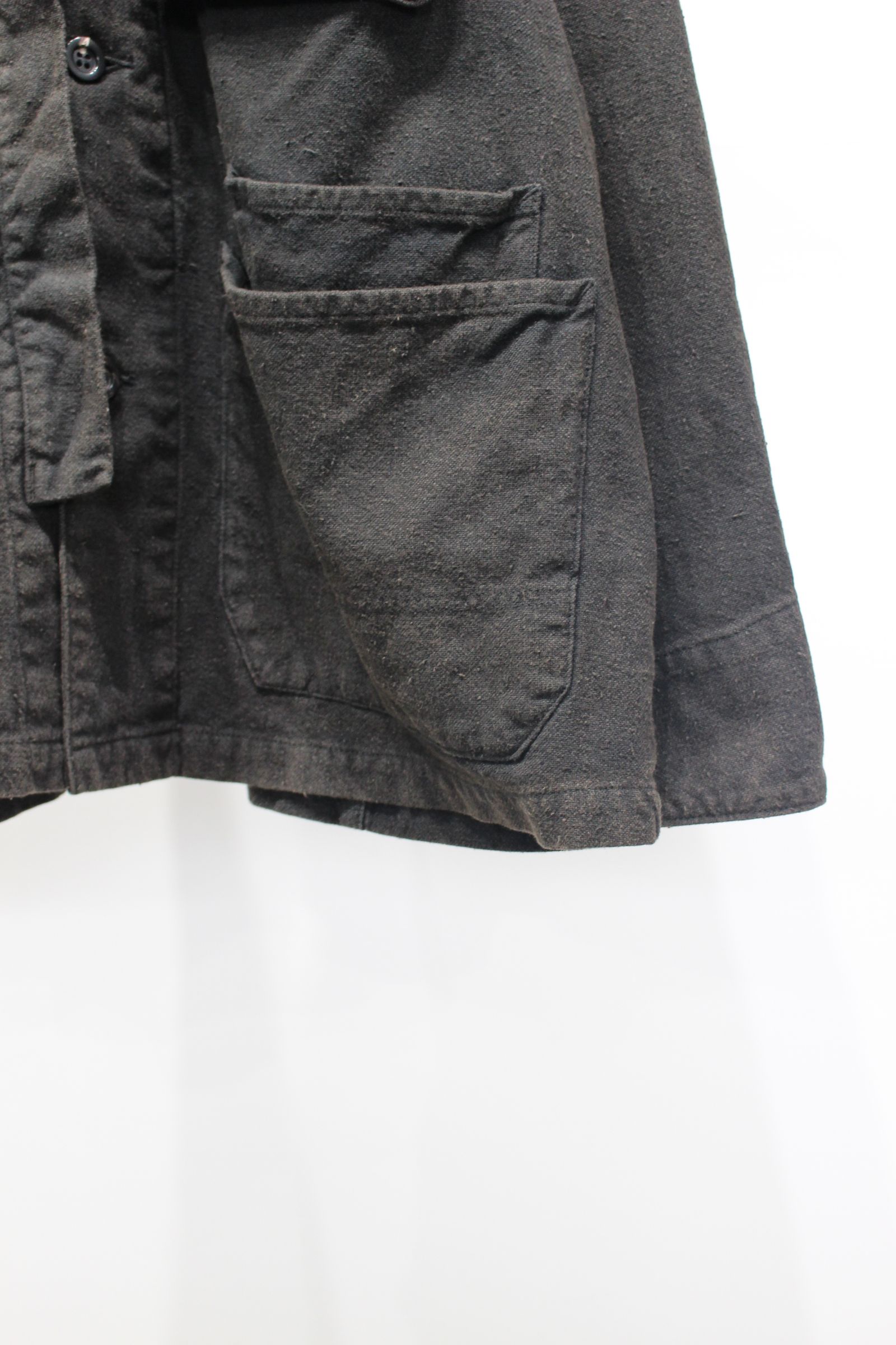 [ラスト1点] C/R DUCK COVERALL JACKET | BLACK | カバーオール