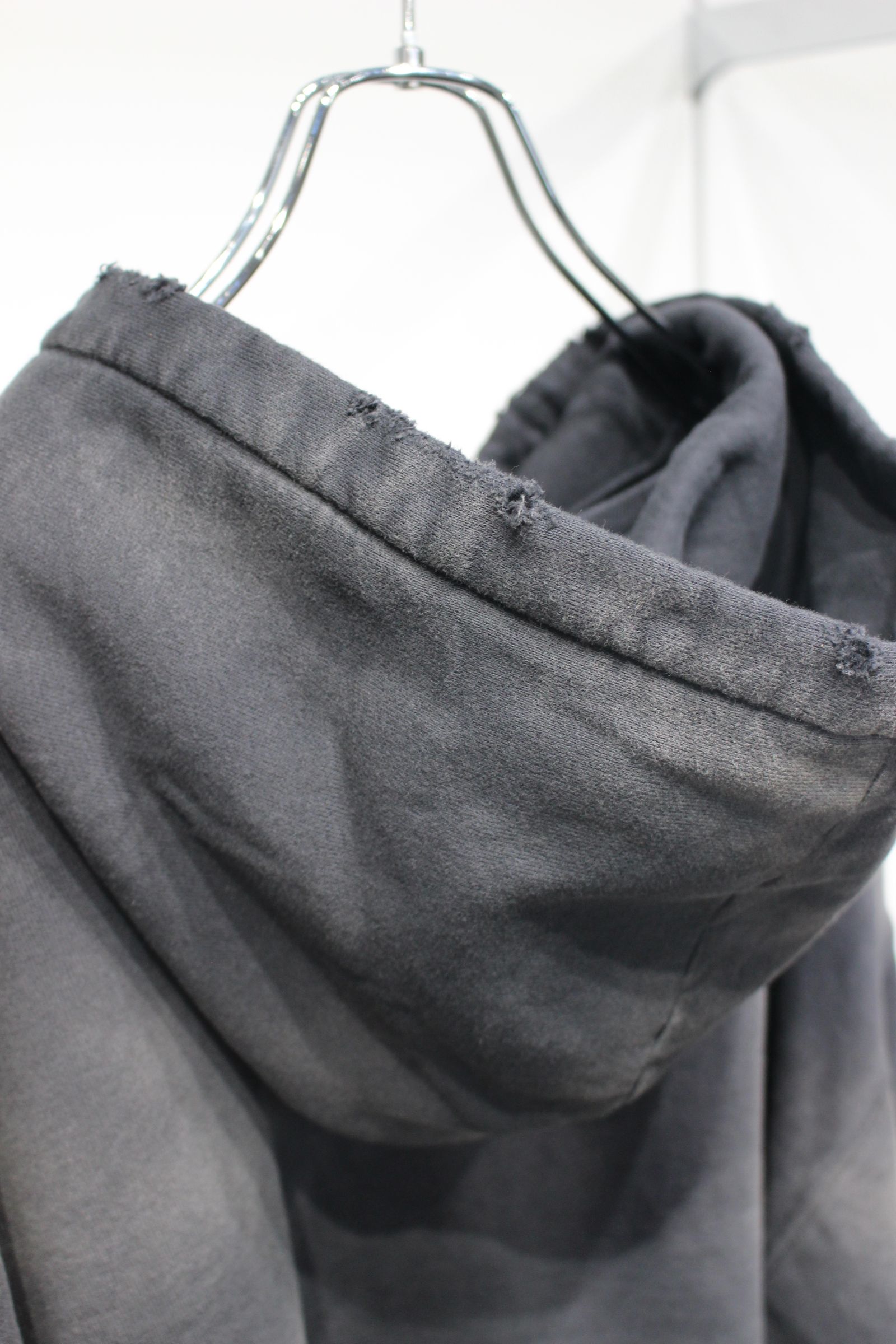 LIGHT LOOP ZIP HOODIE | BLACK | ジップパーカー