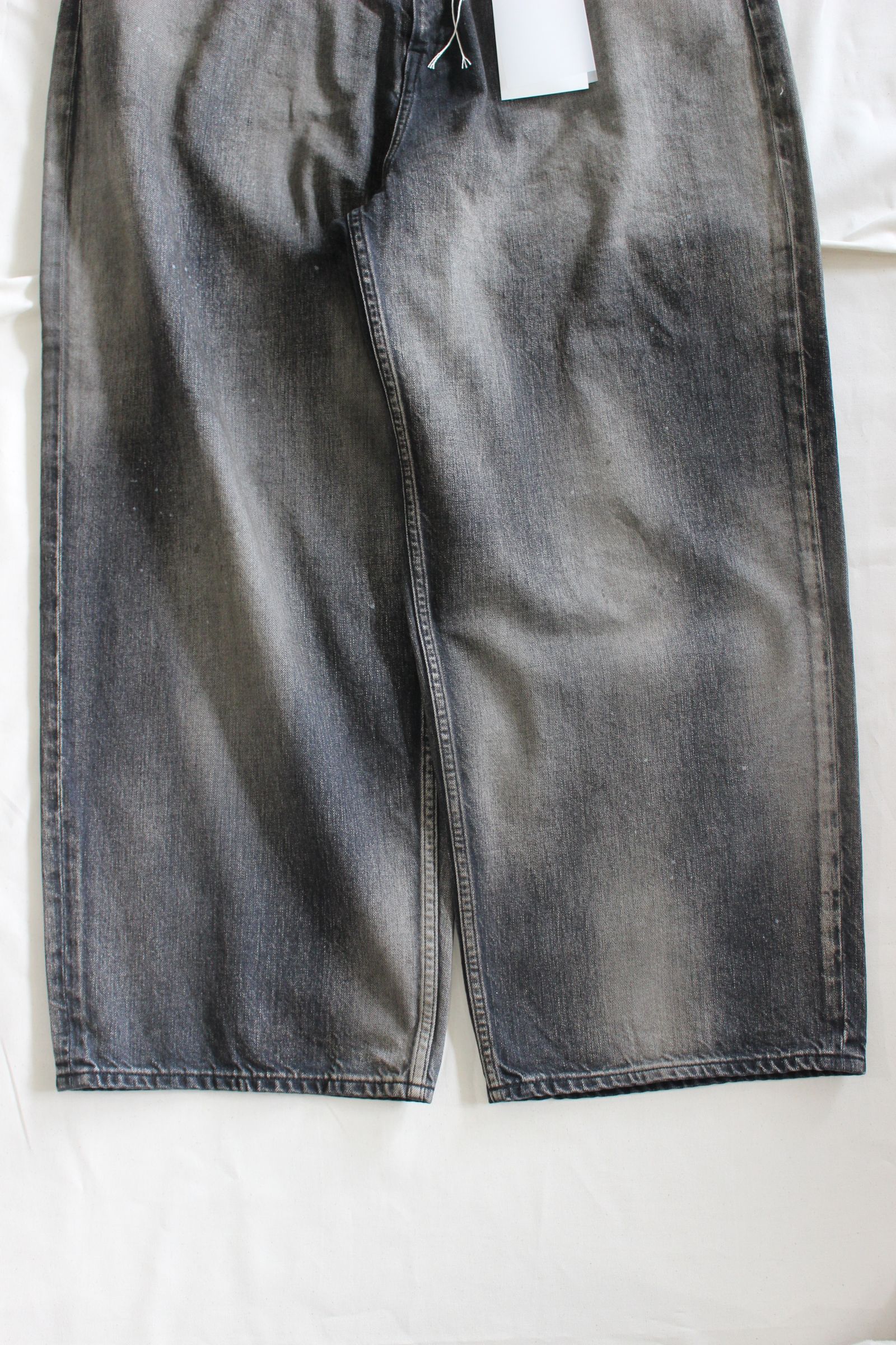 ANCELLM - AGING WIDE 5P DENIM PANTS | BLACK | デニム | NapsNote