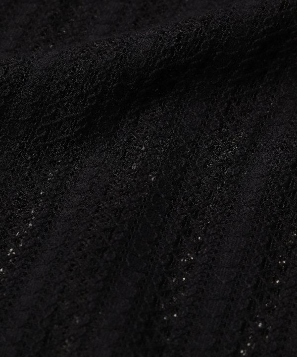 LACE SHIRT/シャツ/ブラック