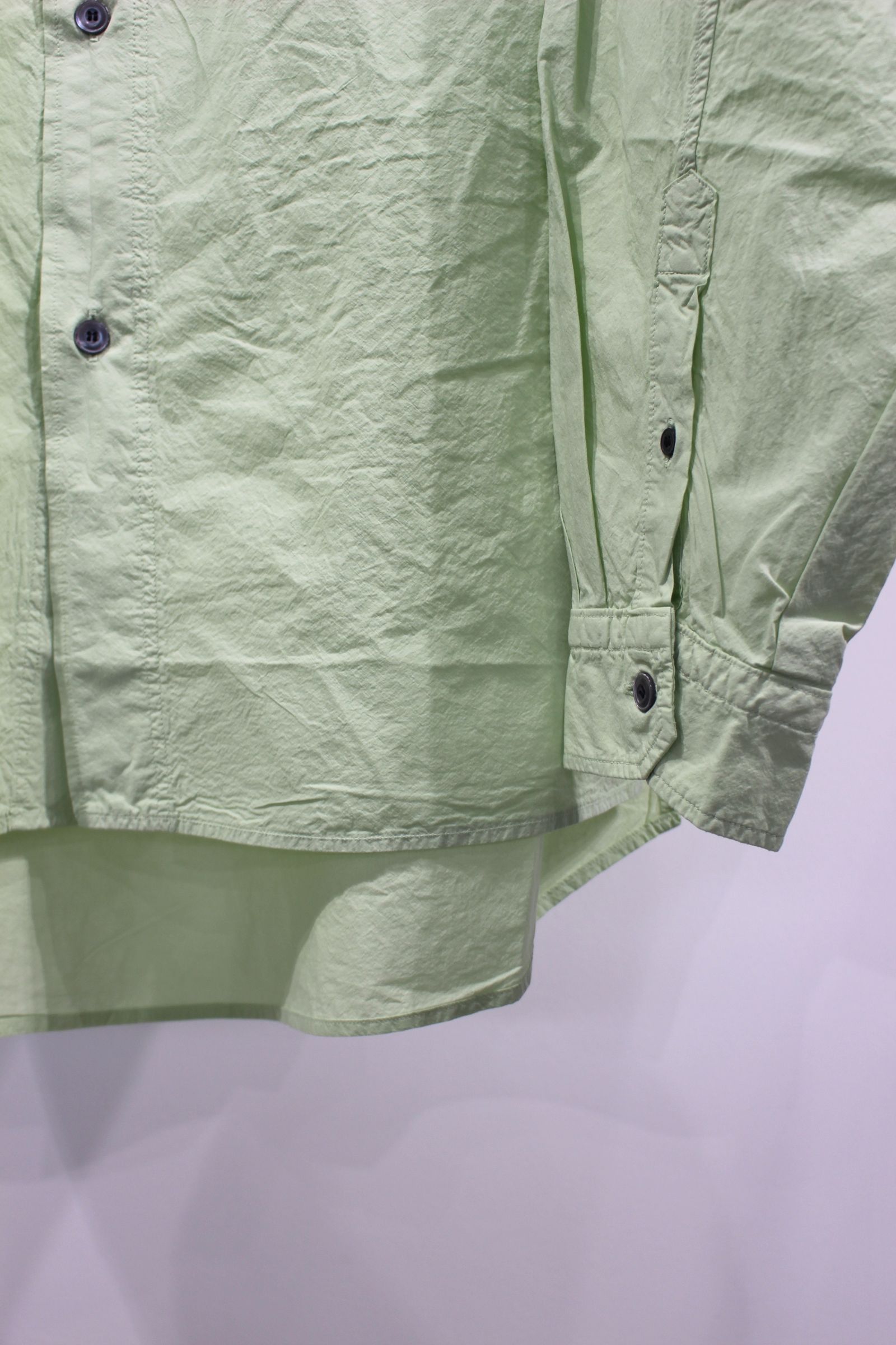 ANCELLM - WRINKLES OVERSIZED LS SHIRT/PISTACHIO | NapsNote