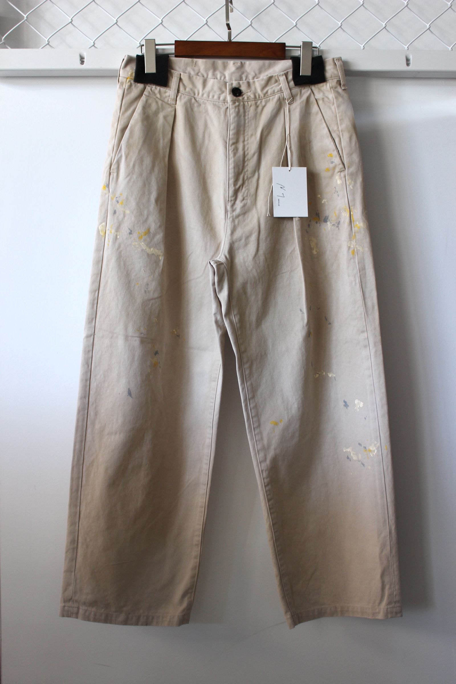 ANCELLM - PAINT CHINO TROUSERS/BEIGE | NapsNote