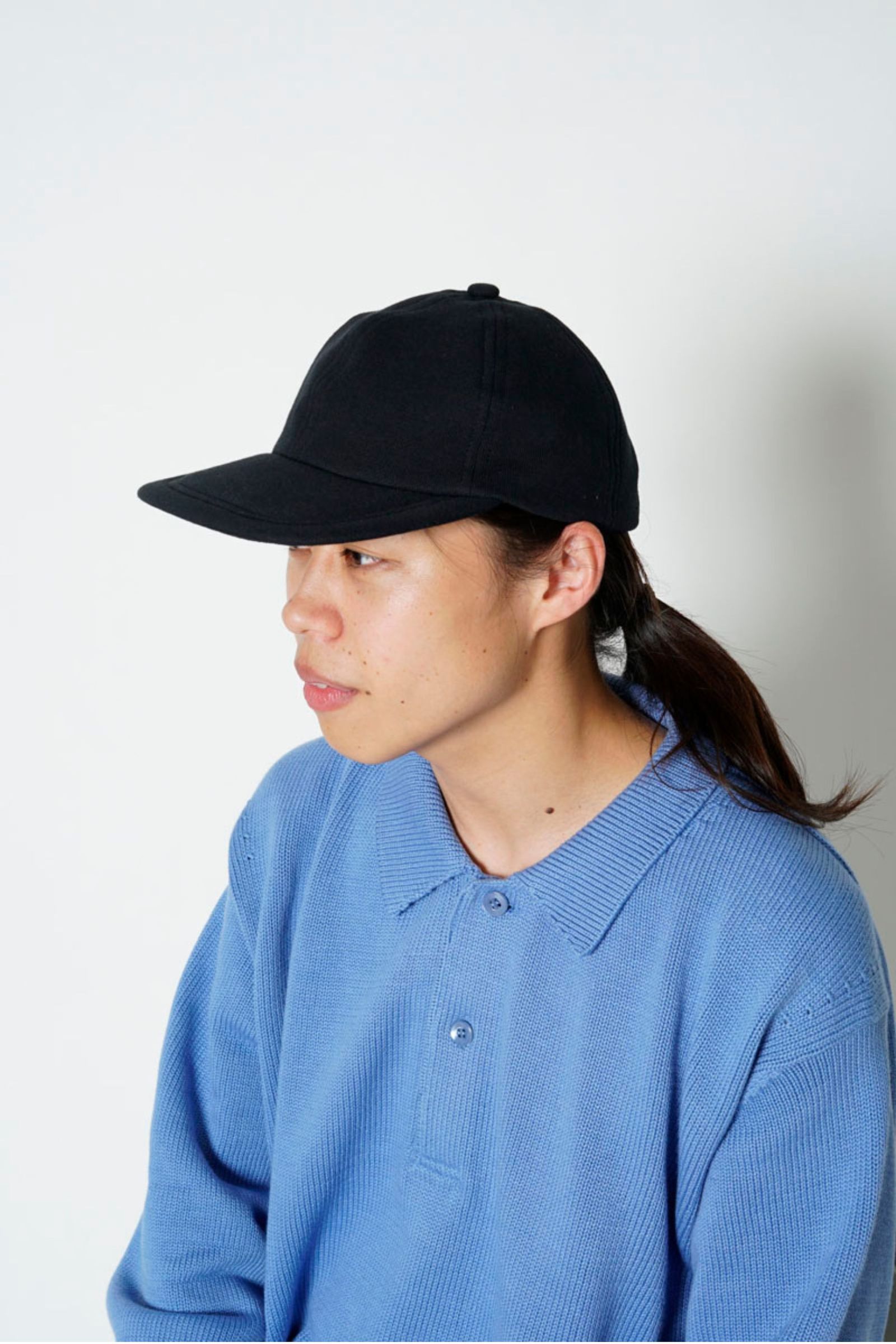 SWEAT 6PANEL CAP/BLACK