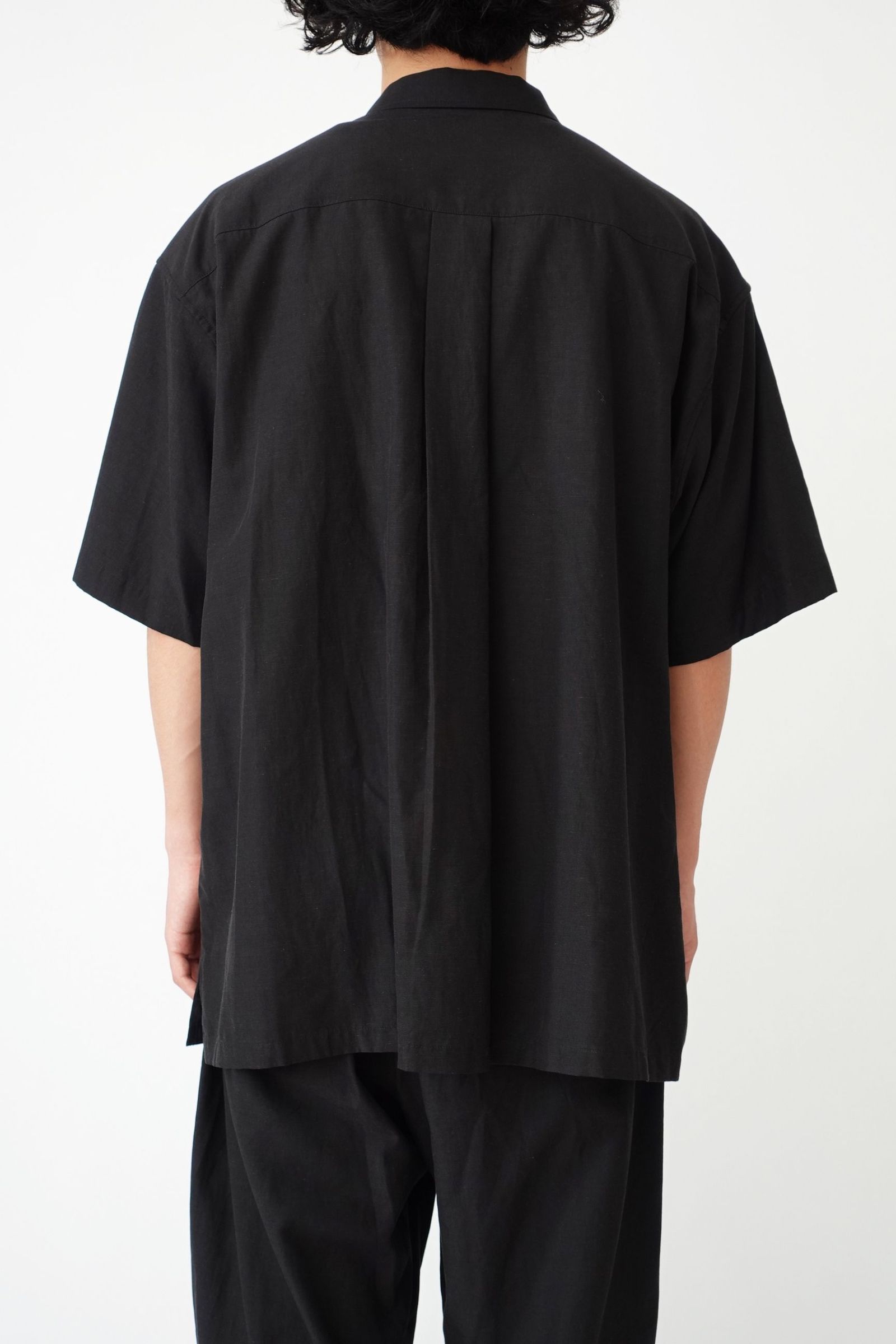 COTTON LINEN S/S OPEN COLLAR SHIRT/オープンカラーシャツ