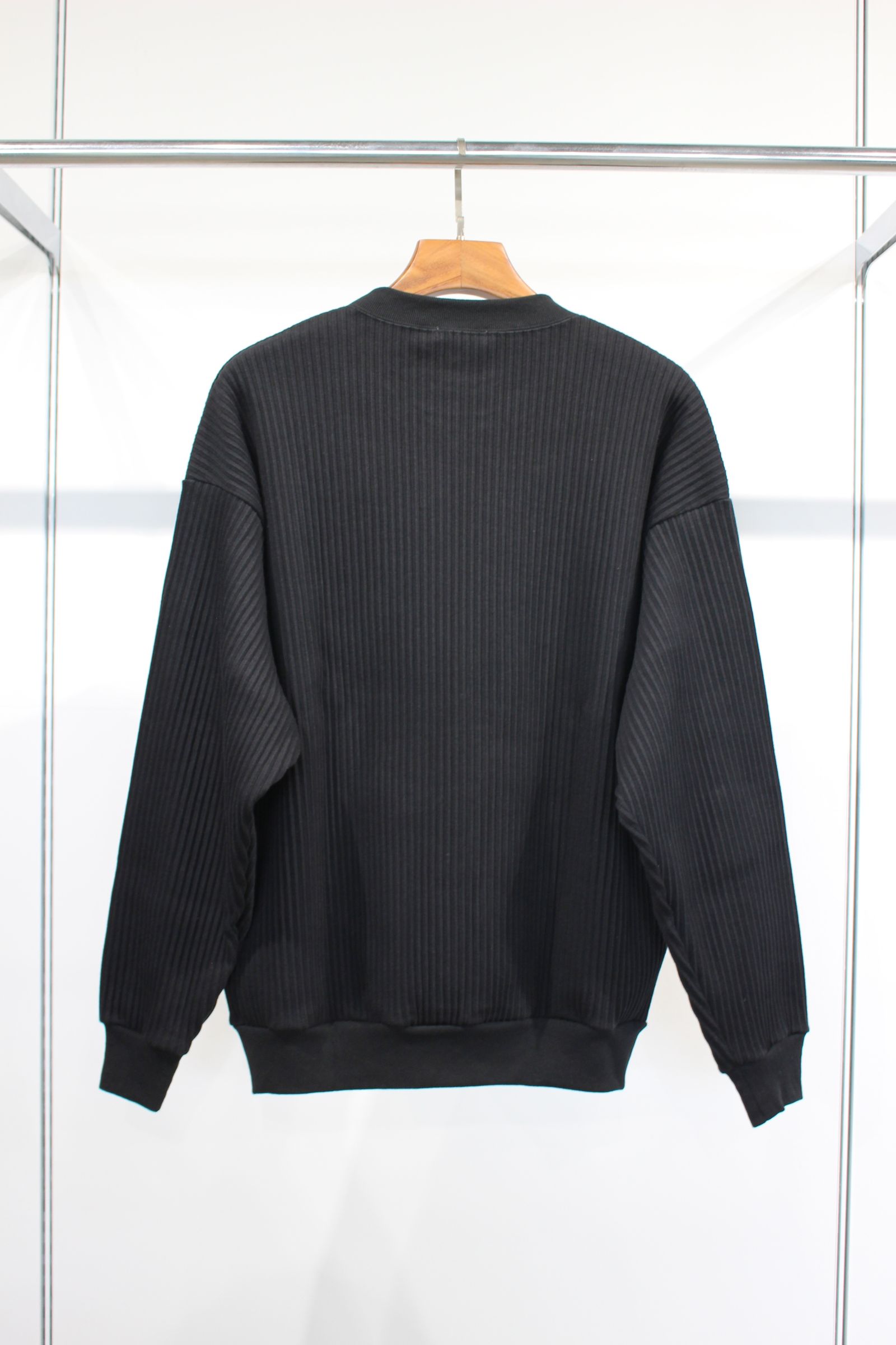 ACCORDION RIB CREW NECK/リブスウェット