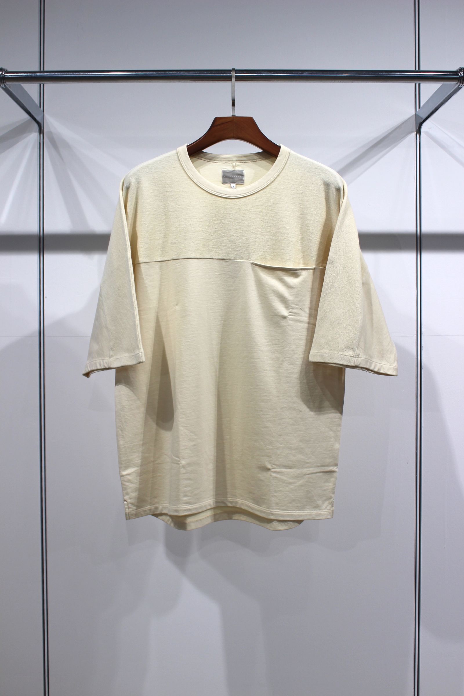 HIGH GAUGE FRENCH TERRY S/S TEE/IVORY