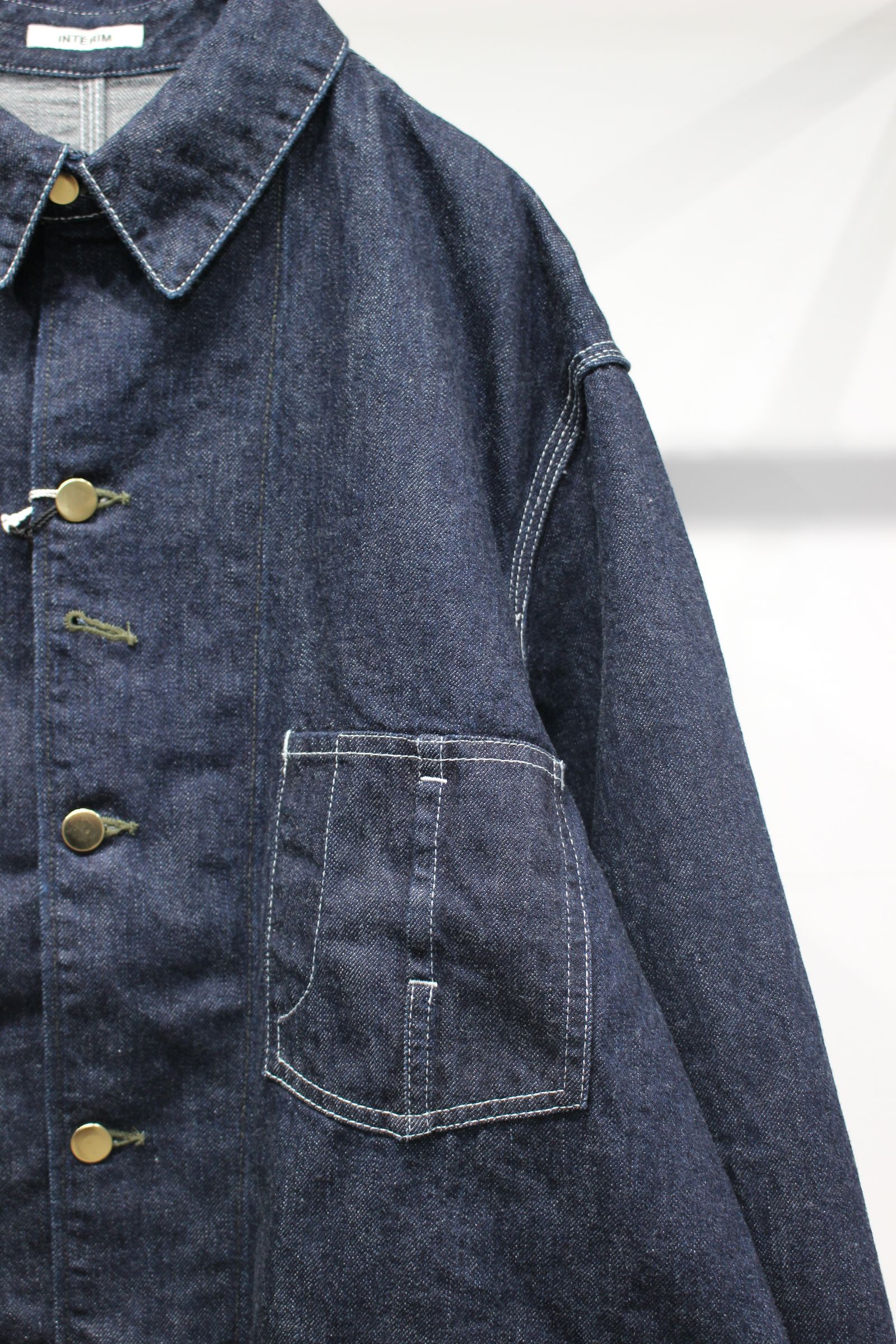 ZIMBABWE COTTON SHUTTLE DENIM 1st HERCULES COVERALL | NAVY | カバーオール