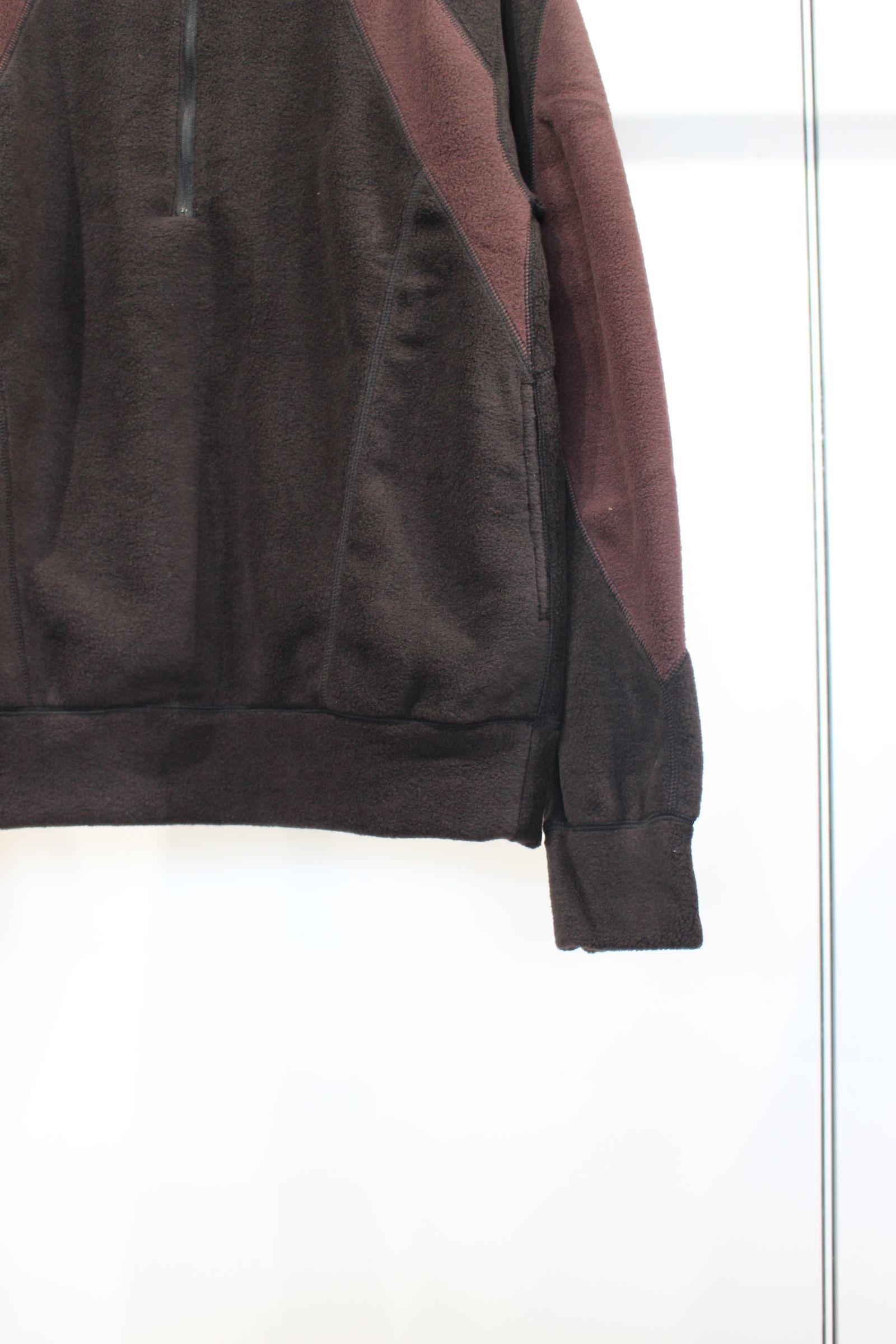 「OL/オーエル」SWITCHING FLEECE HALF ZIP L/S メンズ OL - [ラスト1点] SWITCHING FLEECE HALF ZIP L/S | BLACK