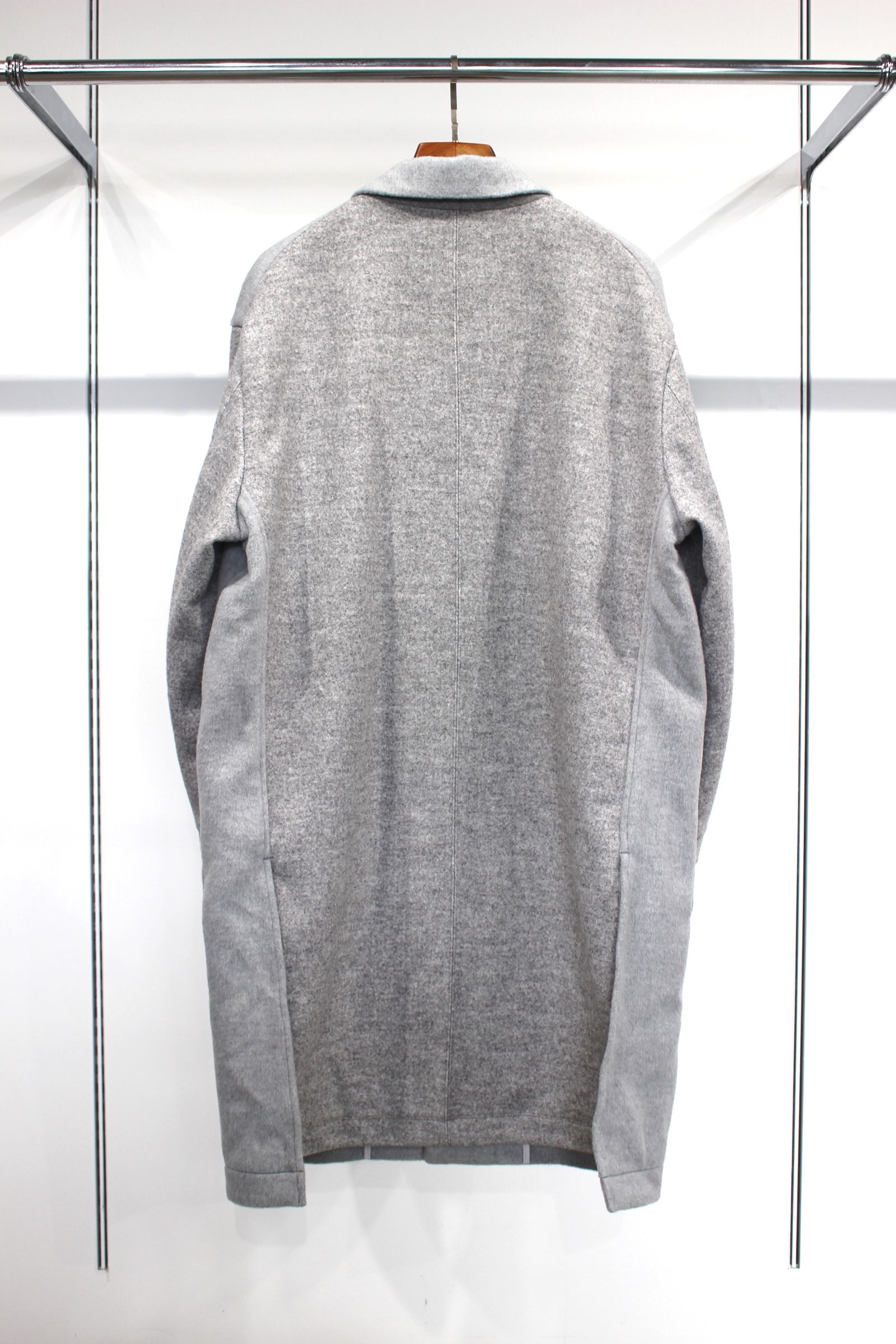 [ラスト1点] FLANNEL-FRONT CHESTER COAT | LT.GRAY | コート