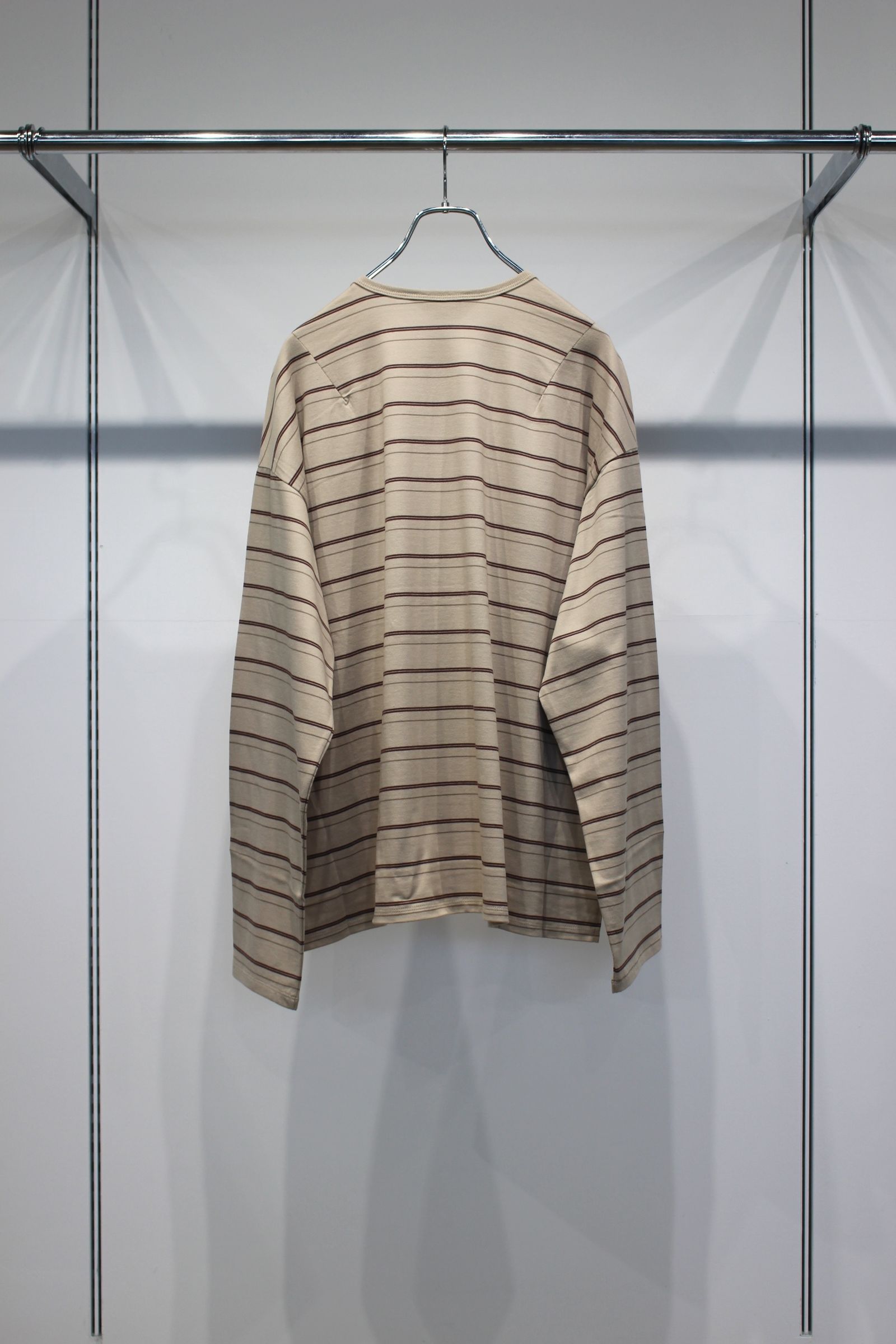 BORDER LS T-SHIRT | BEIGE | カットソー