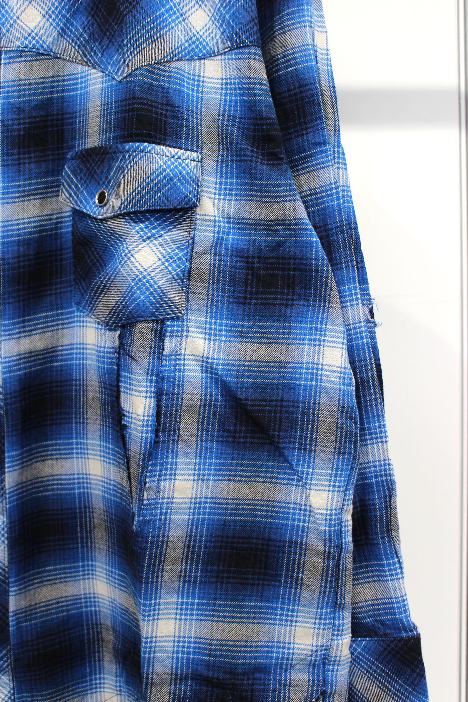 Remake shirt | BLU-RED | シャツ