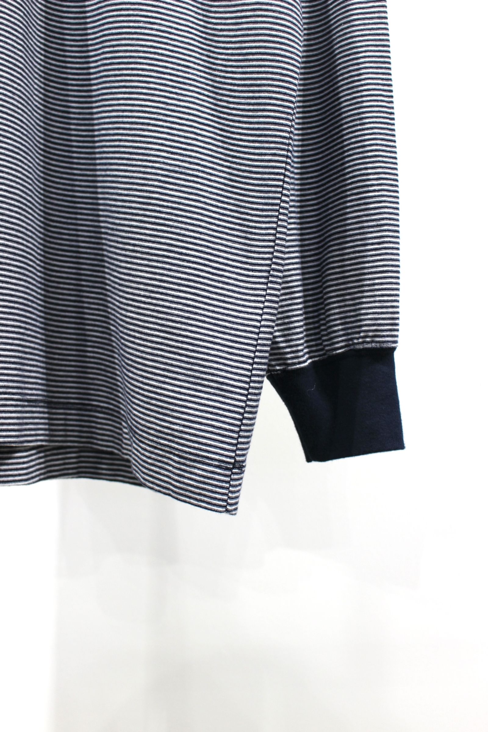 VICTOR L/S BORDER TEE/カットソー/NAVY