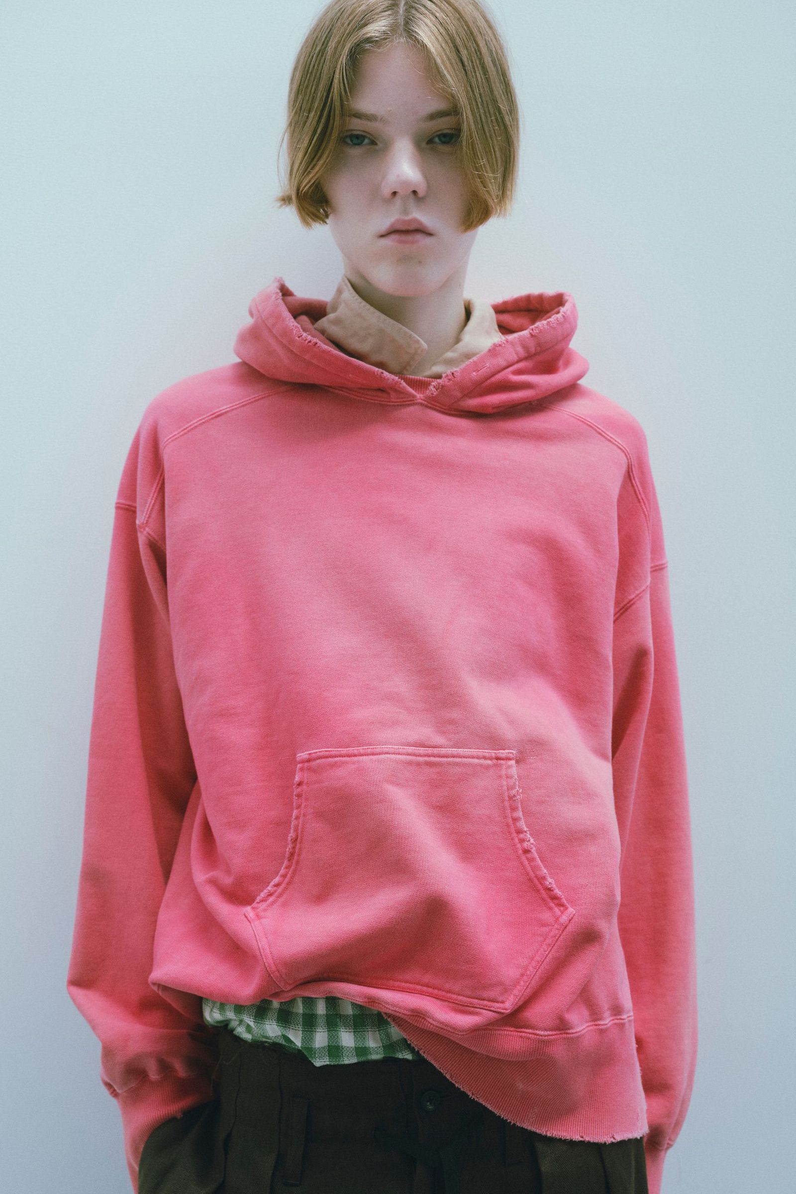 ANCELLM - DYED DAMAGE HOODIE | OFF WHITE | フーディー | NapsNote