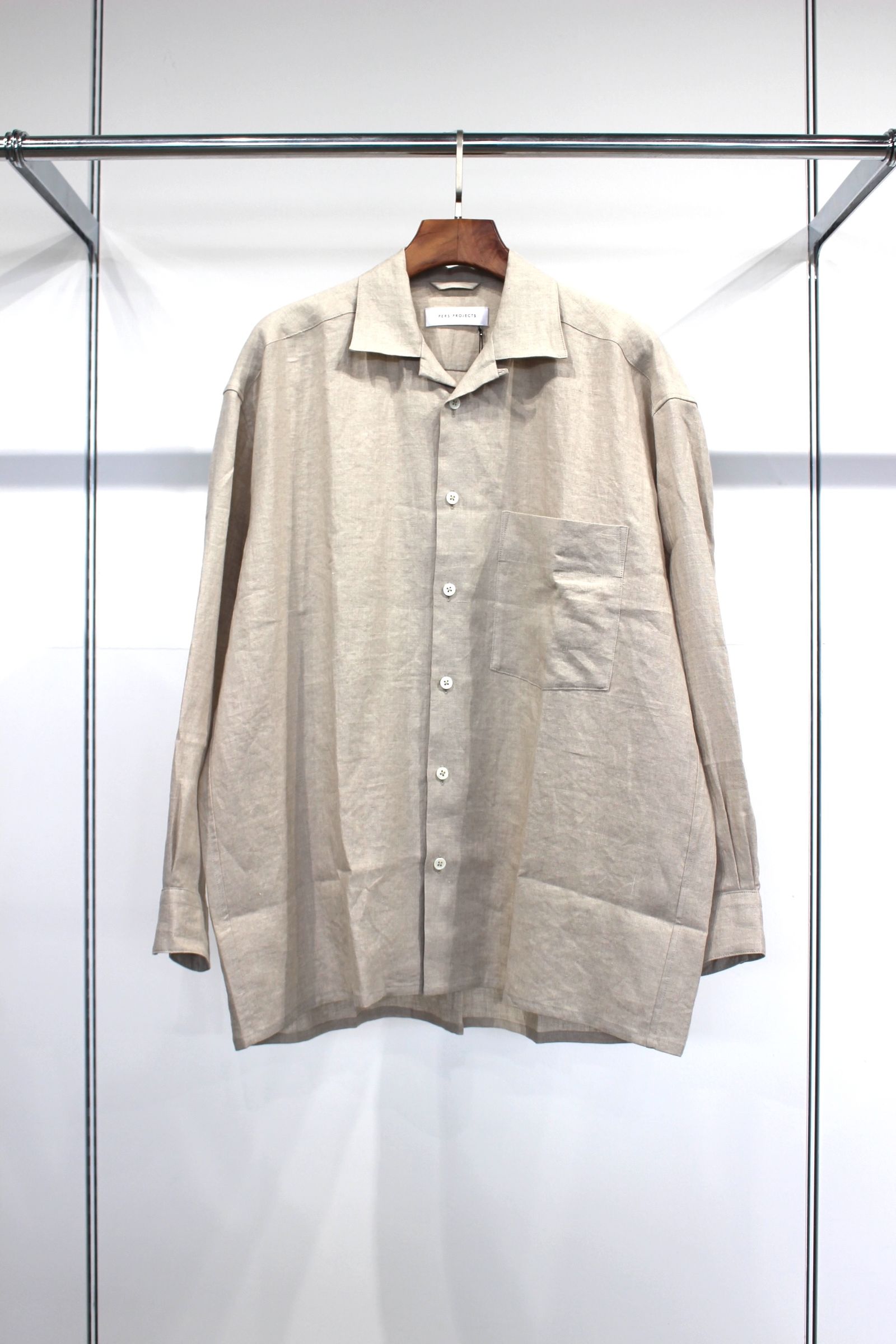 VICTOR L/S WIDE FIT SHIRTS/シャツ/ECRU