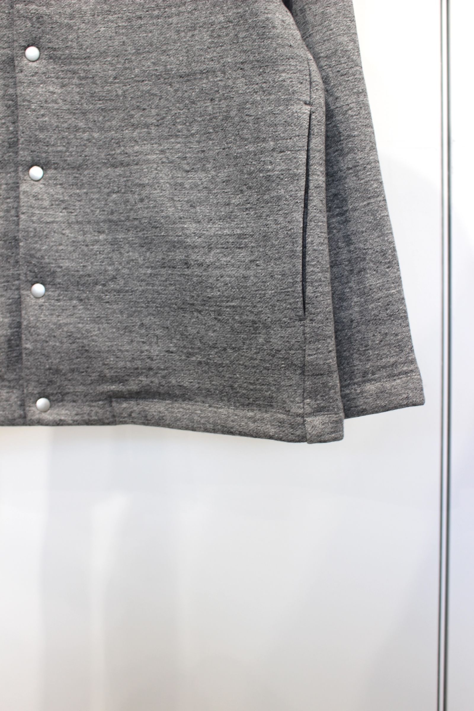 RAFFY SNAP BUTTON CARDIGAN -brushed- | CHARCOAL | カーディガン