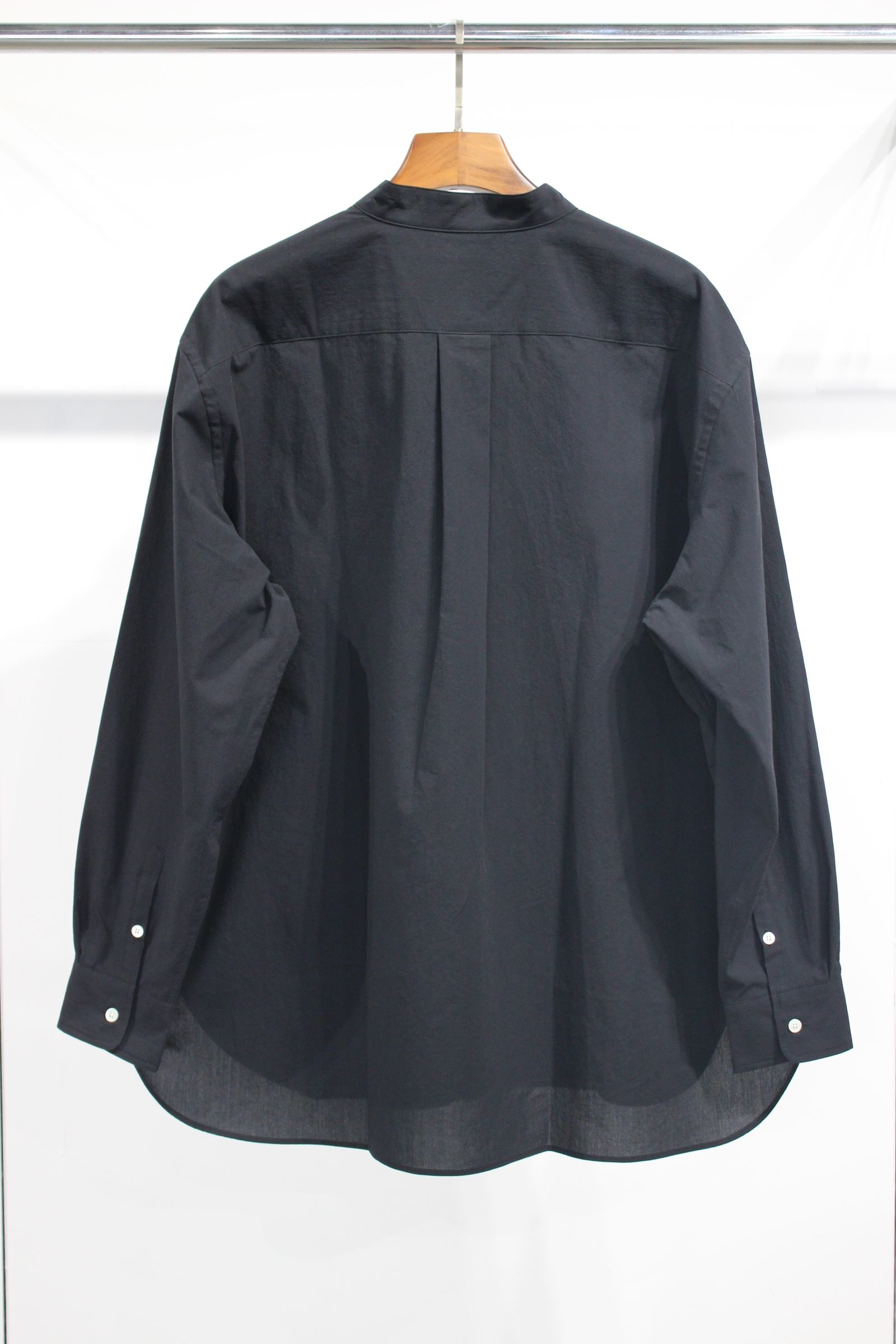 SEERSUCKER BAND COLLAR SHIRT/シャツ