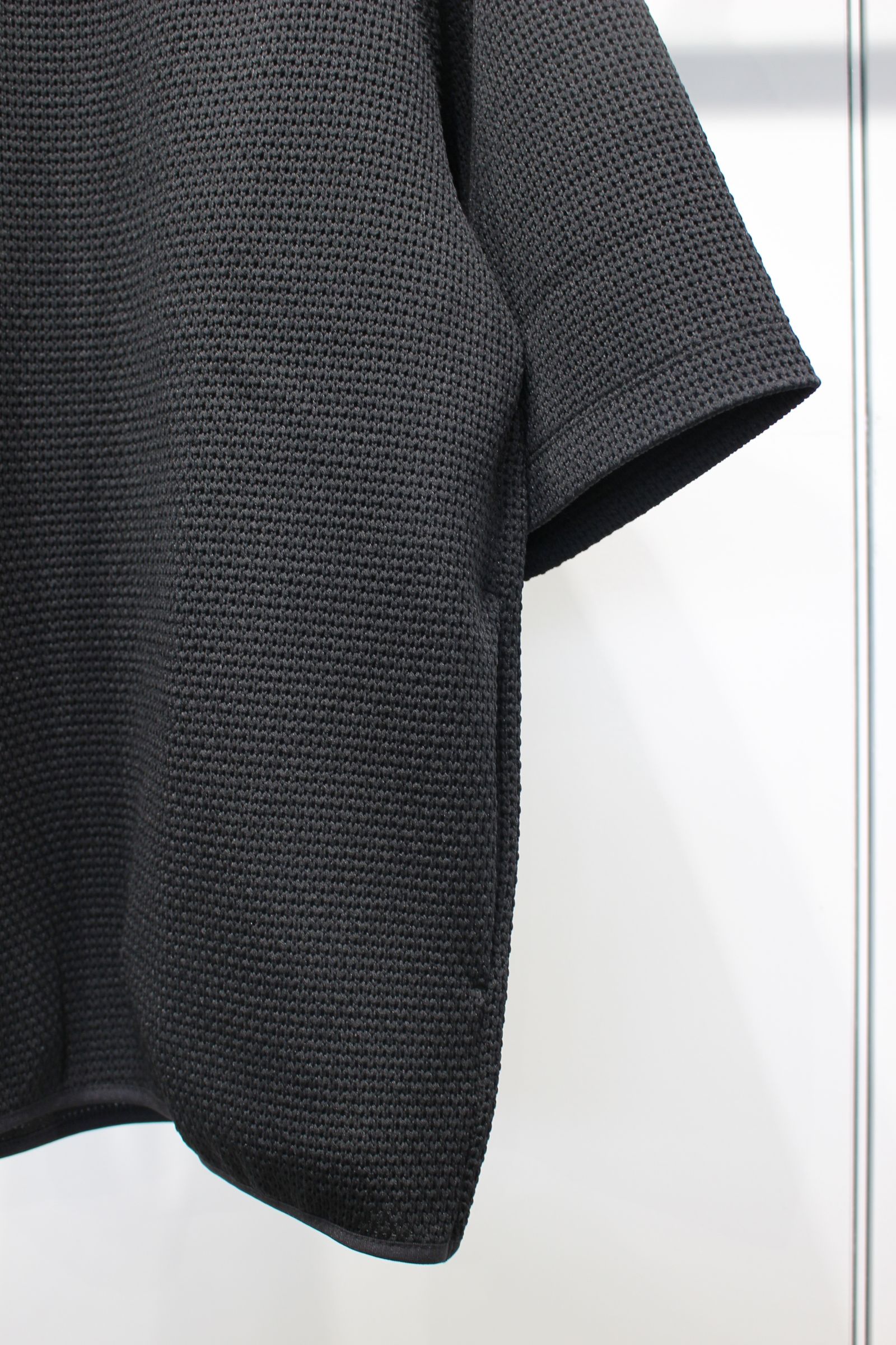 HONEYCOMB KNIT TEE | BLACK | カットソー