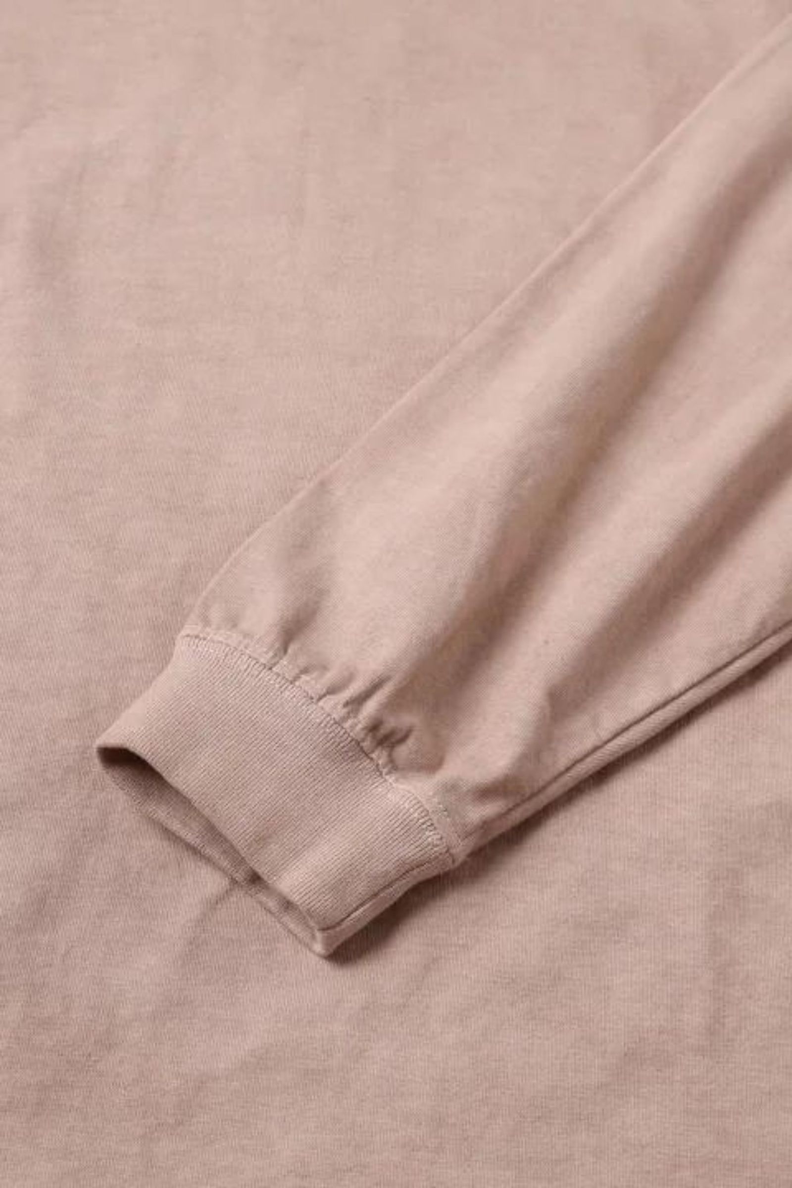 OVERDYE EMBROIDERY L/S TEE | LIGHT PINK | カットソー