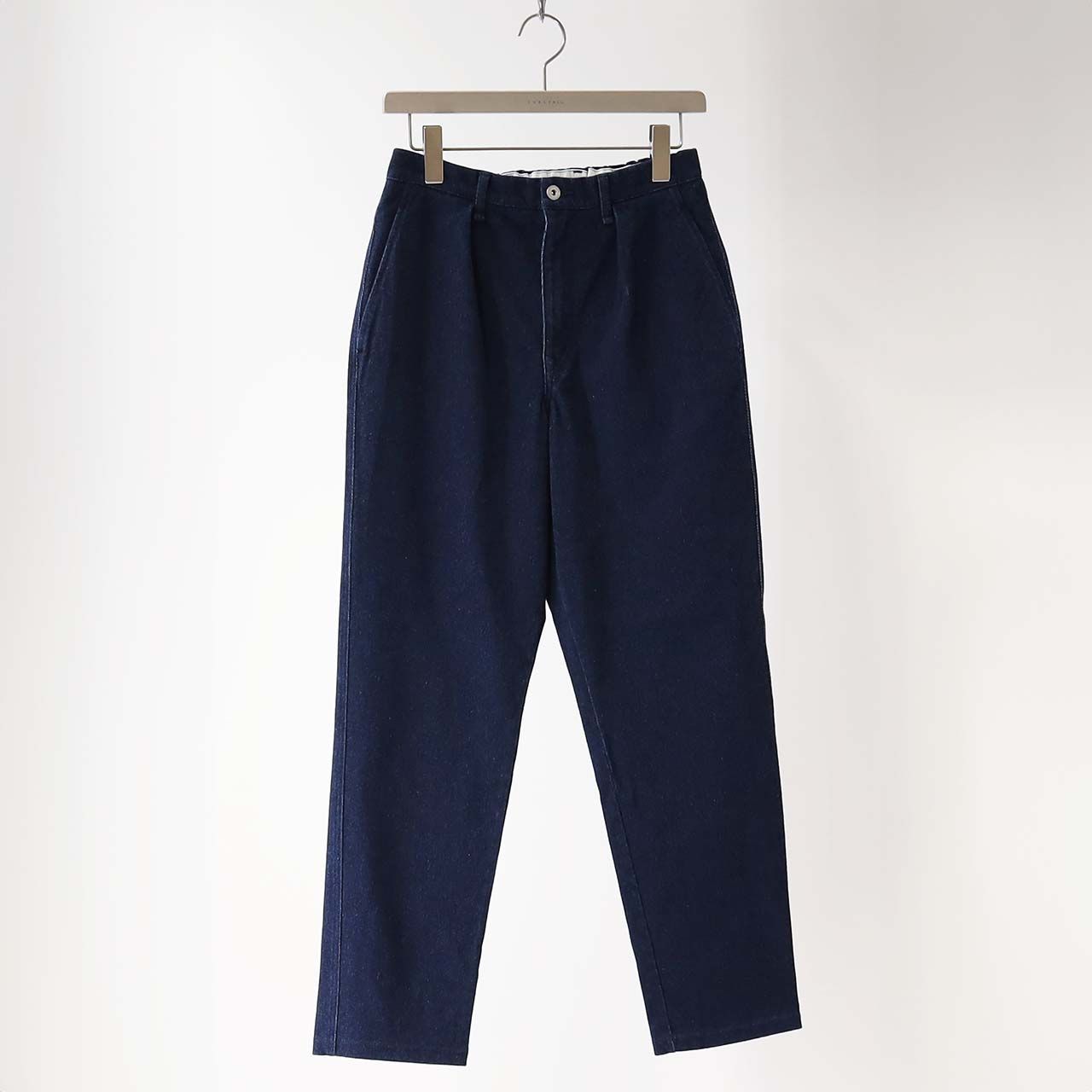 DENIM 1TUCK EZ TAPERED PANTS -indigo- | INDIGO | ニットデニム