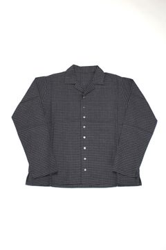 LINEN VIS SQUARE OPEN COLLAR SH/オープンカラーシャツ
