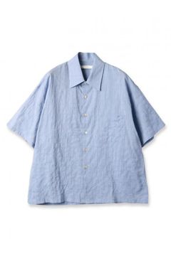 WRINKLE SHIRT S/S | BLUE | シャツ