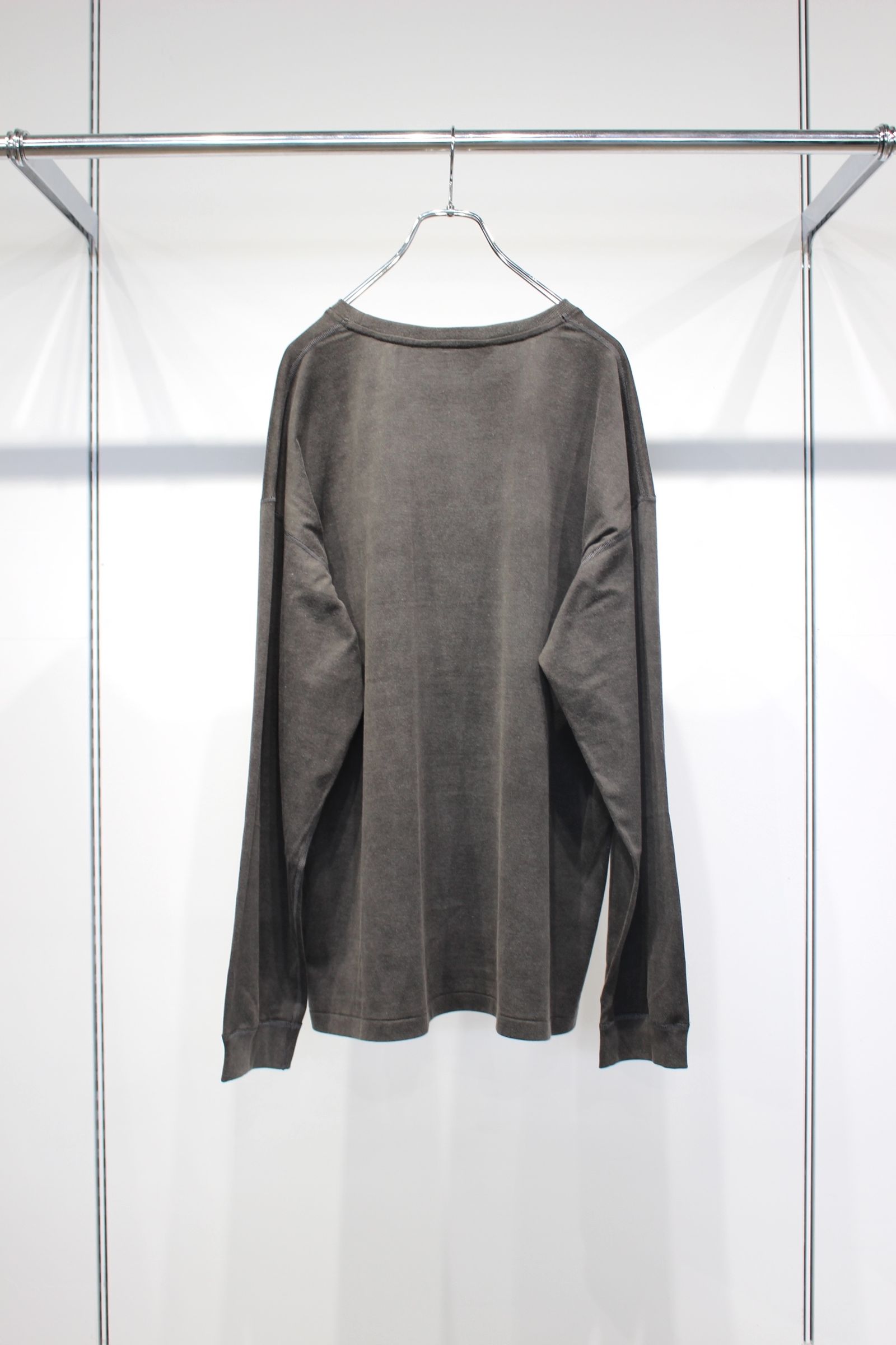ANCELLM - UNEVENNESS type-U LS T-SHIRT | GRAY | カットソー