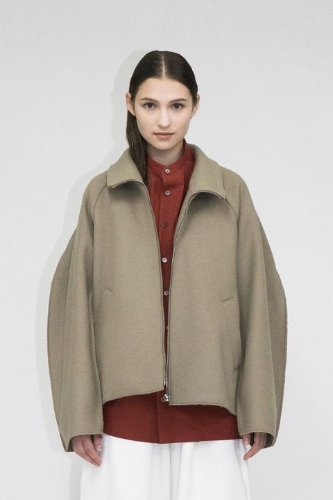 PECOLAMB DOUBLE BEAVER WOOL HI-NECK ZIP BLOUSON/ハイネックジップブルゾン