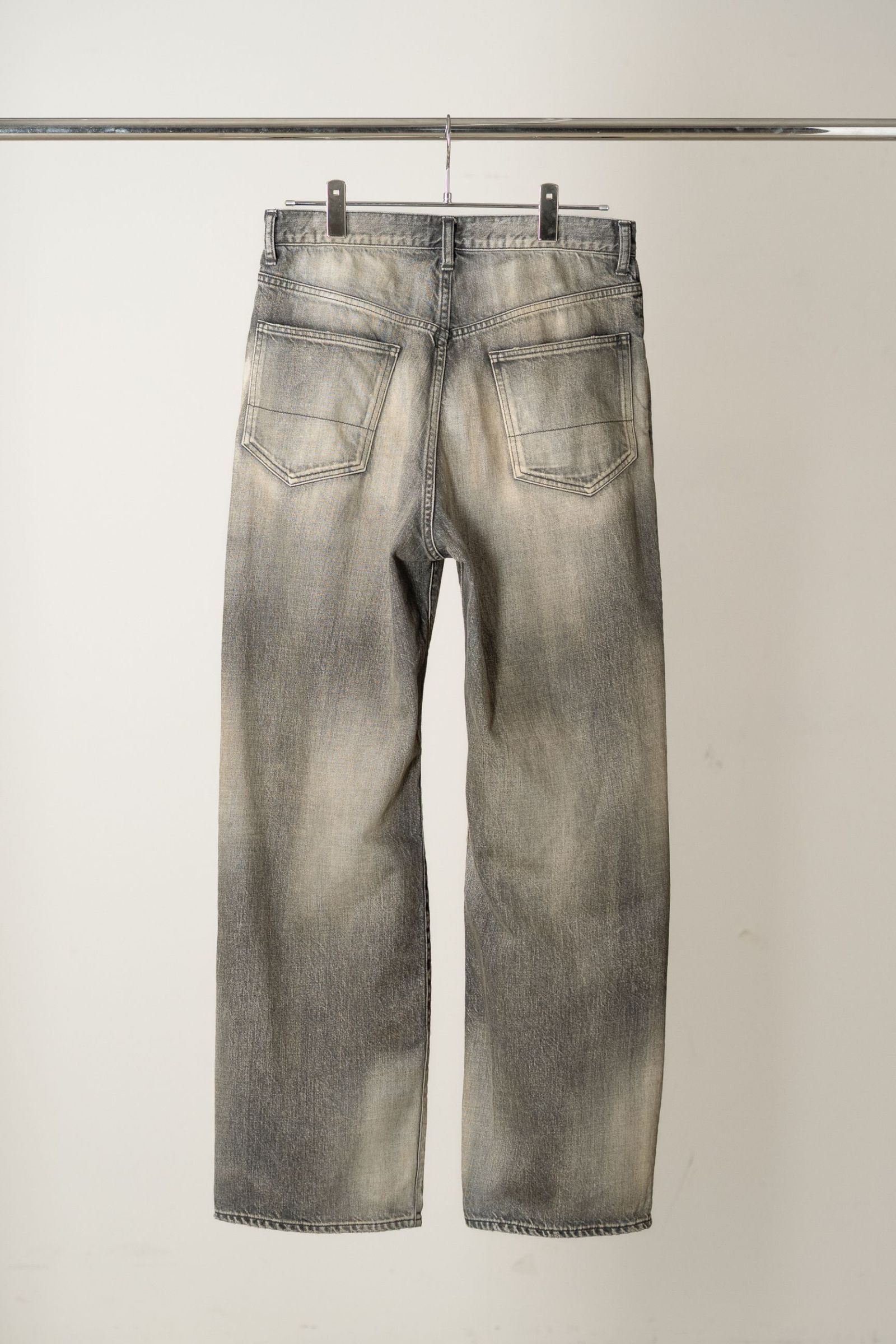 #08 MIDDLE STRAIGHT 5P DENIM PANTS | BLACK | デニムパンツ