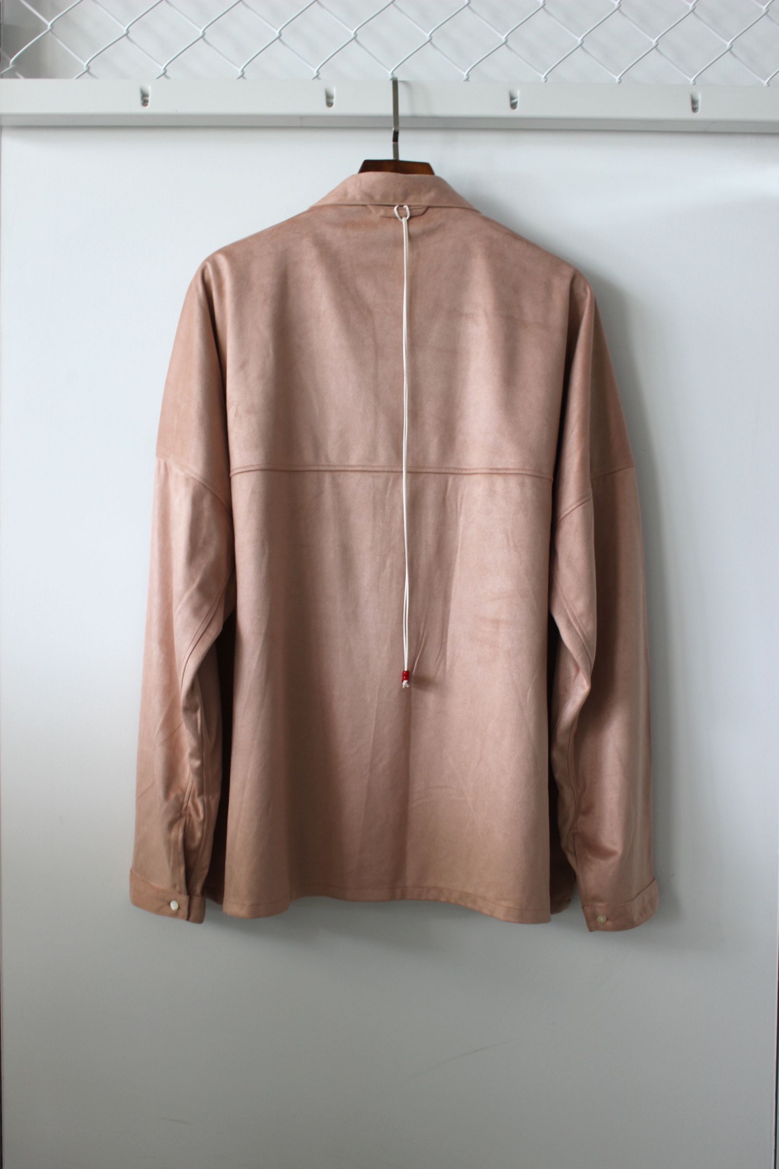 ANCELLM - VEGAN LEATHER SKIPPER SHIRT/D.PINK | NapsNote