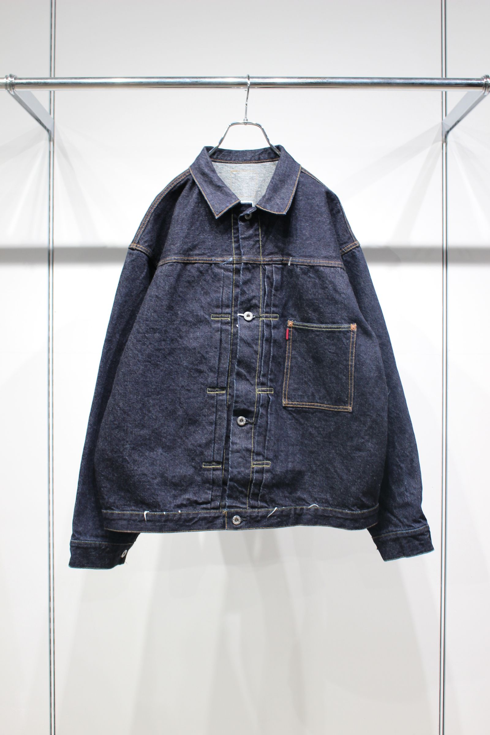 WASH HEAVY KIBATA SHUTTLE HYPER BIG WWII "1ST" DENIM JACKET | NAVY | デニムジャケット