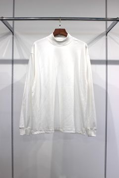 1ST PICKED SUVIN HIGH NECK L/S TEE/WHITE