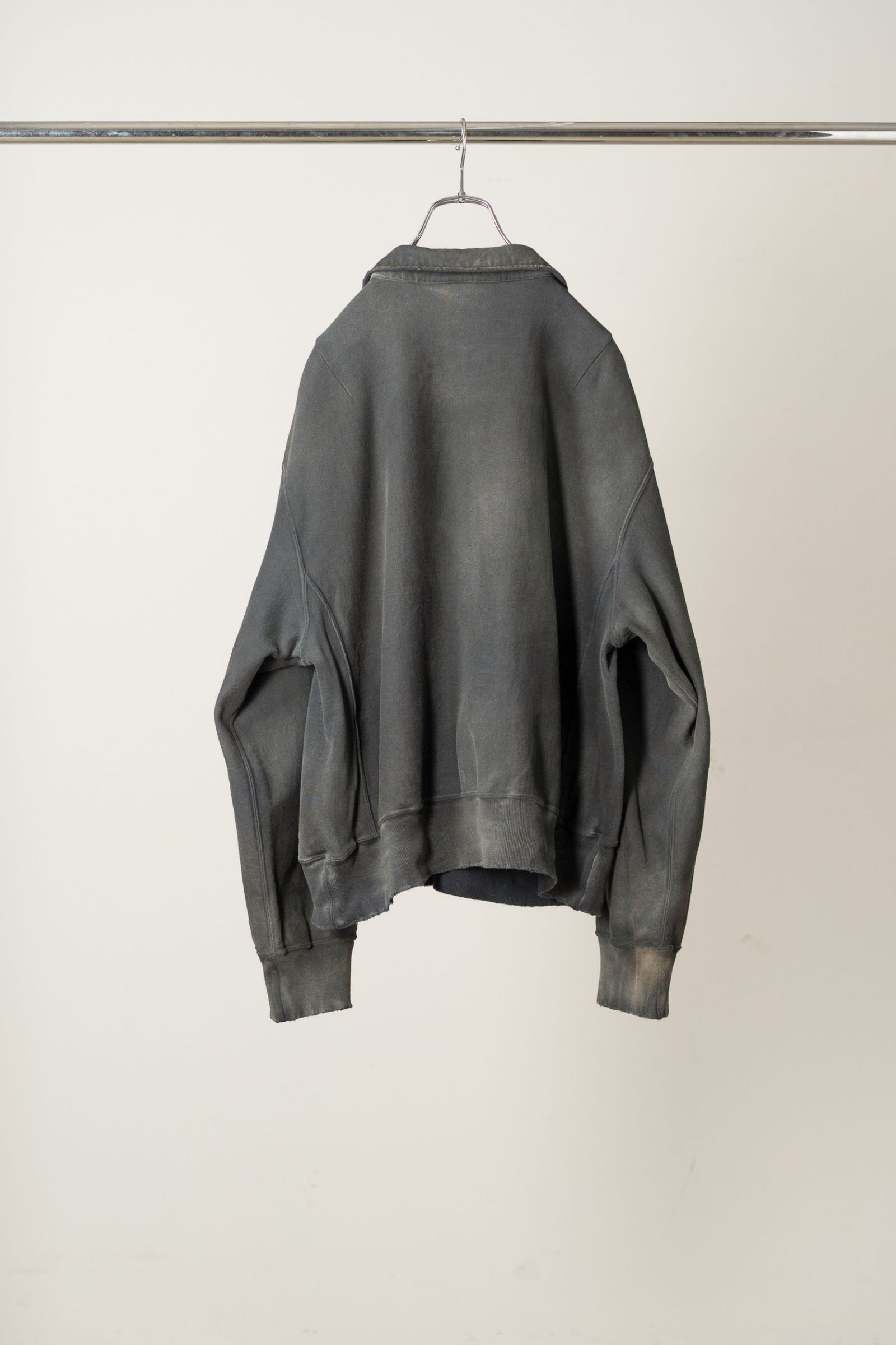 FLEECE-LINED SWEAT PULLOVER | BLACK | スウェット